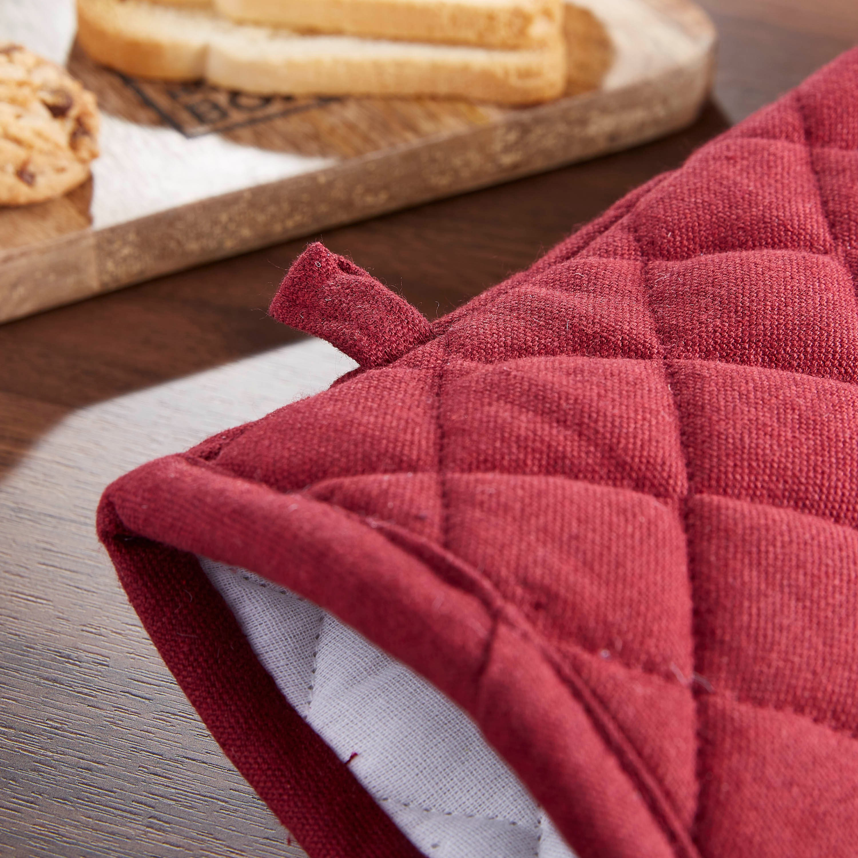 قفاز فرن قطني سادة من يوني - 17x33 سم-hbxhomeware-kitchenware-kitchenlinens-image-2