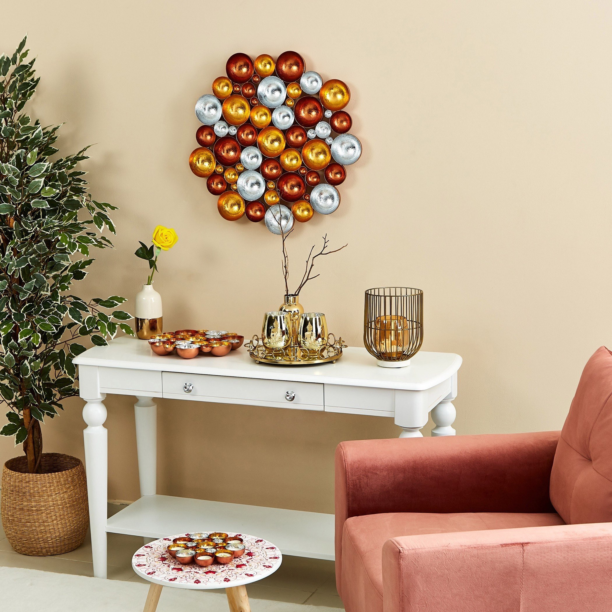 حامل شموع صغيرة معدني على شكل زهرة للطاولة والحائط من زوها-hbxhomeware-homedecor-figurinesandornaments-image-5
