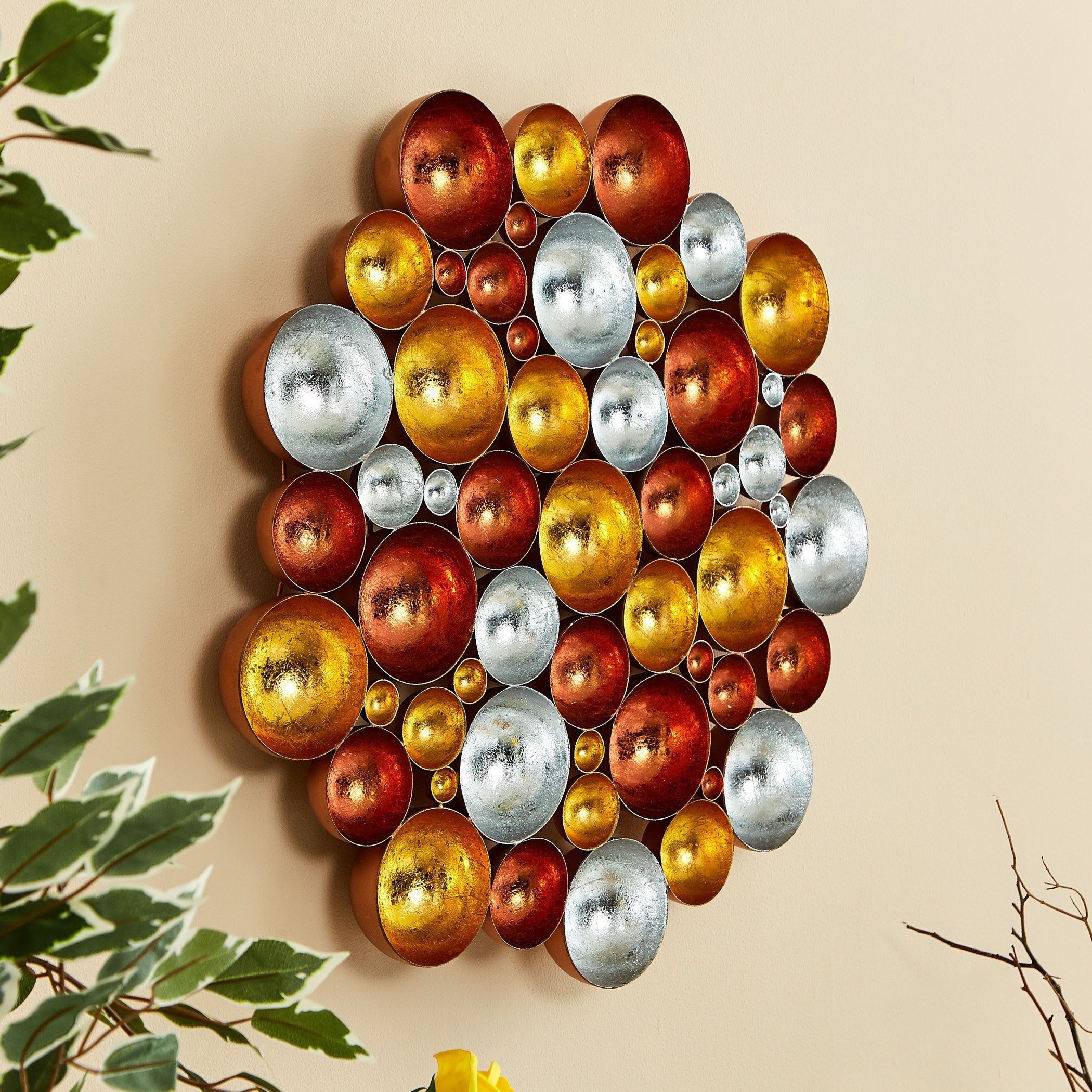 حامل شموع صغيرة معدني بتصميم زهرة للطاولة والحائط من زها-hbxhomeware-homedecor-figurinesandornaments-image-3
