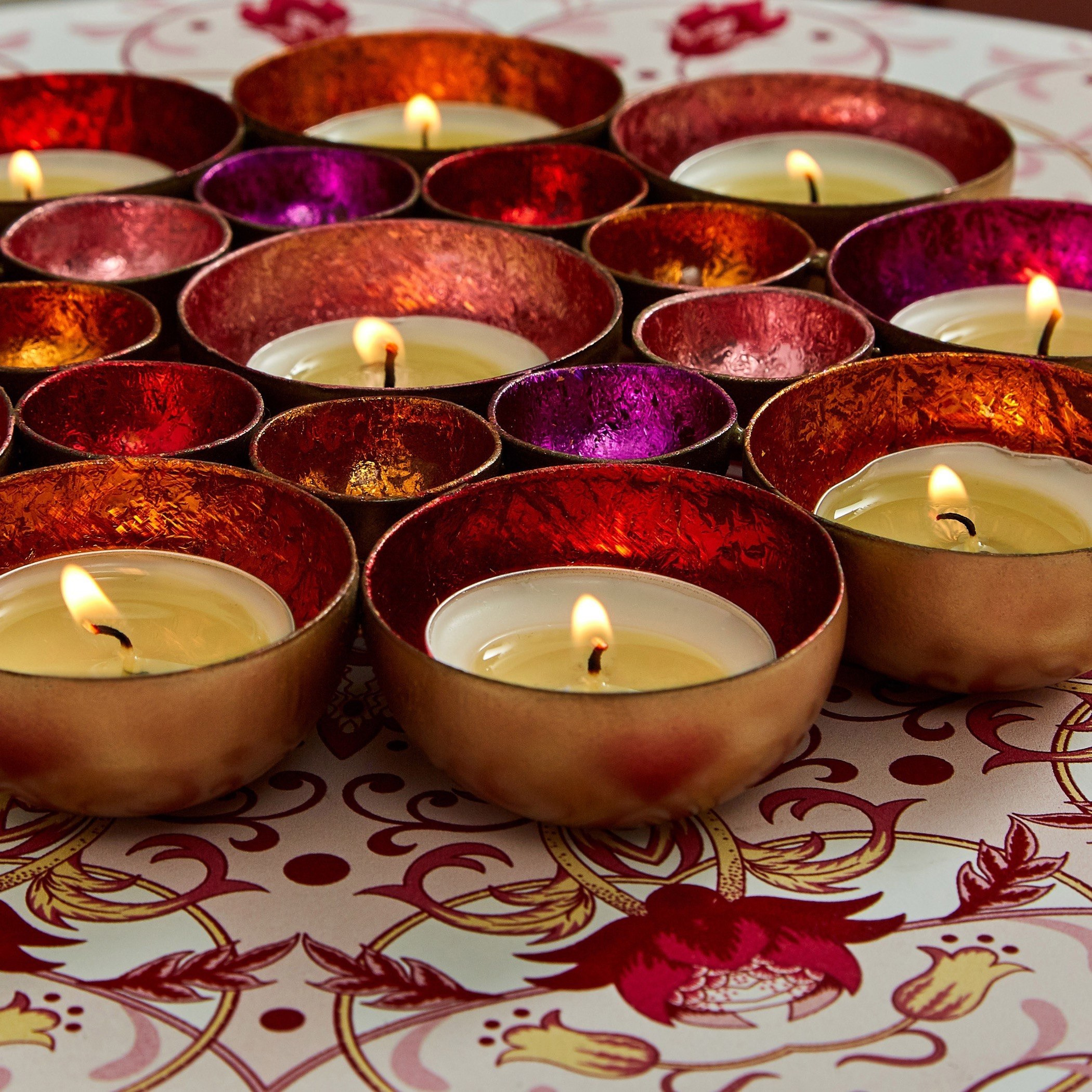 حامل شموع صغيرة معدني على شكل زهرة للطاولة والحائط من زوها-hbxlivingroom-decorandaccessories-candleholders-image-4
