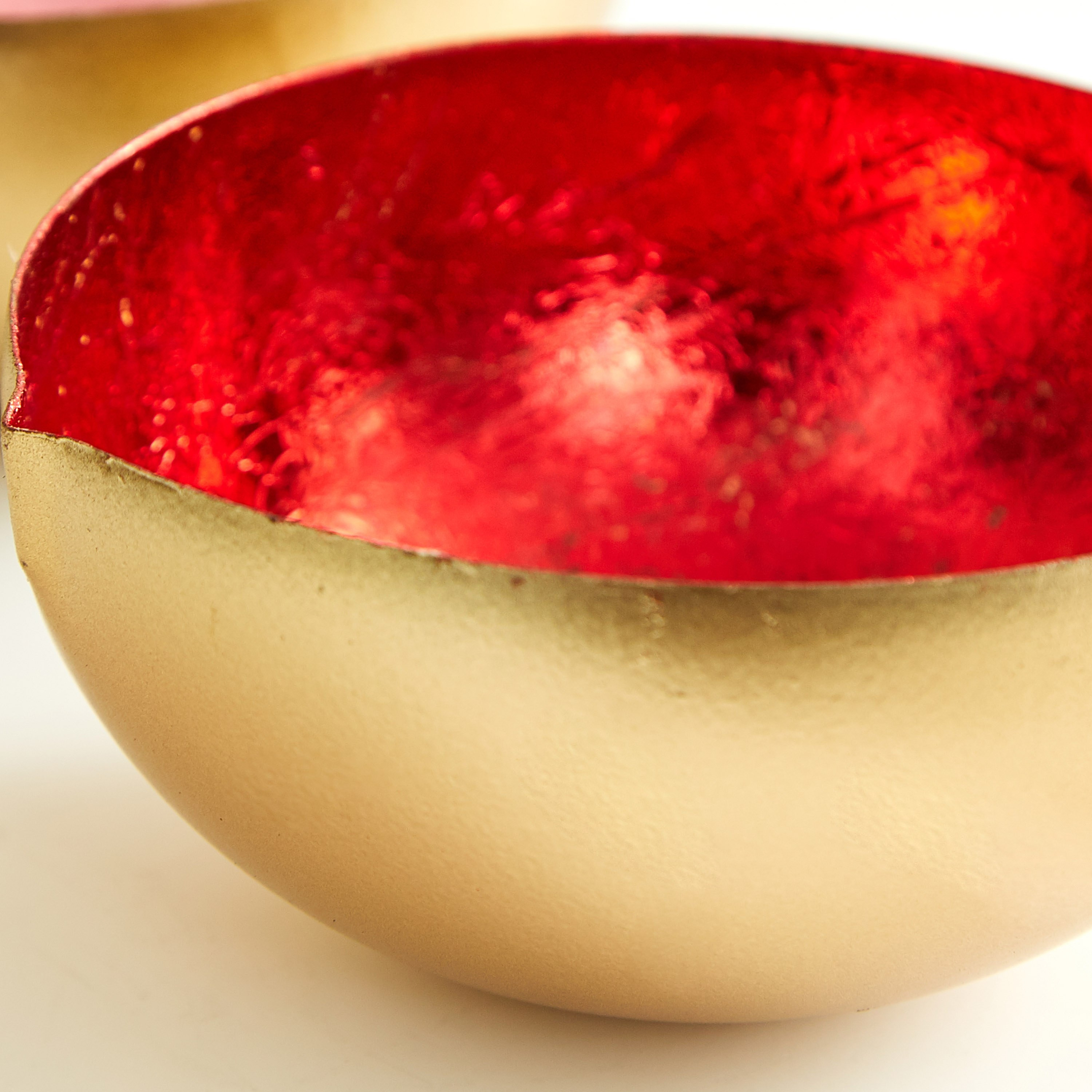 حامل شموع معدني ذهبي من زوها - 10 × 10 × 5 سم-hbxlivingroom-decorandaccessories-candleholders-image-2