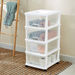 Kevin 4-Tier Drawer Set with Wheels - 44x34x77 cm-Organisers-thumbnailMobile-0