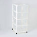 Kevin 4-Tier Drawer Set with Wheels - 44x34x77 cm-Organisers-thumbnail-5