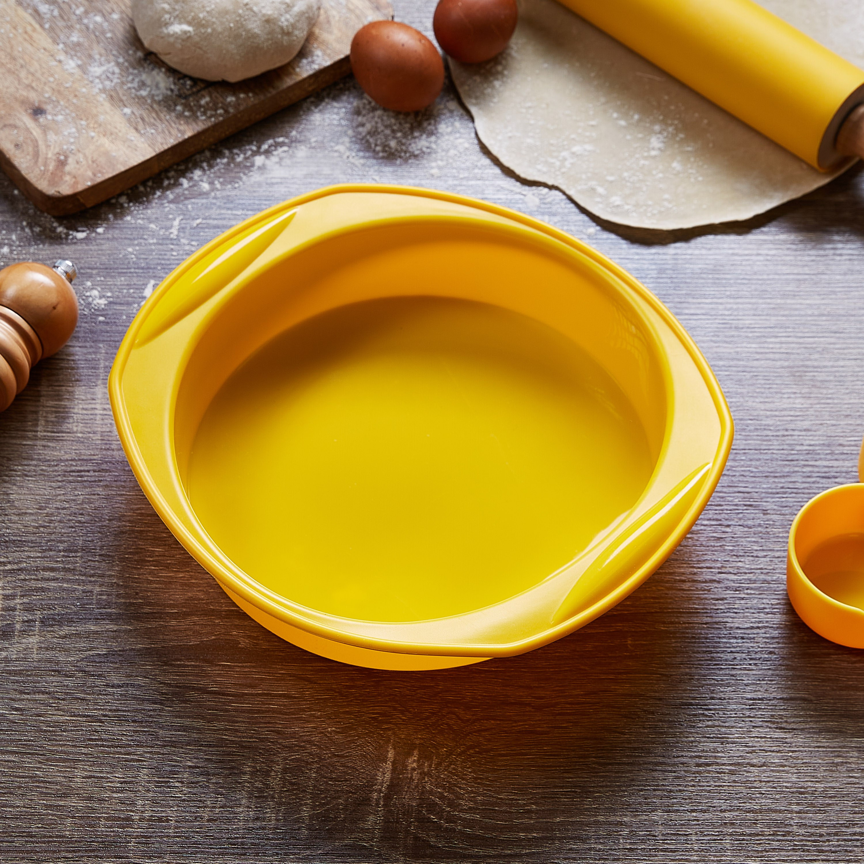مقلاة كعك مستديرة من السيليكون-hbxkitchen-bakeware-image-1