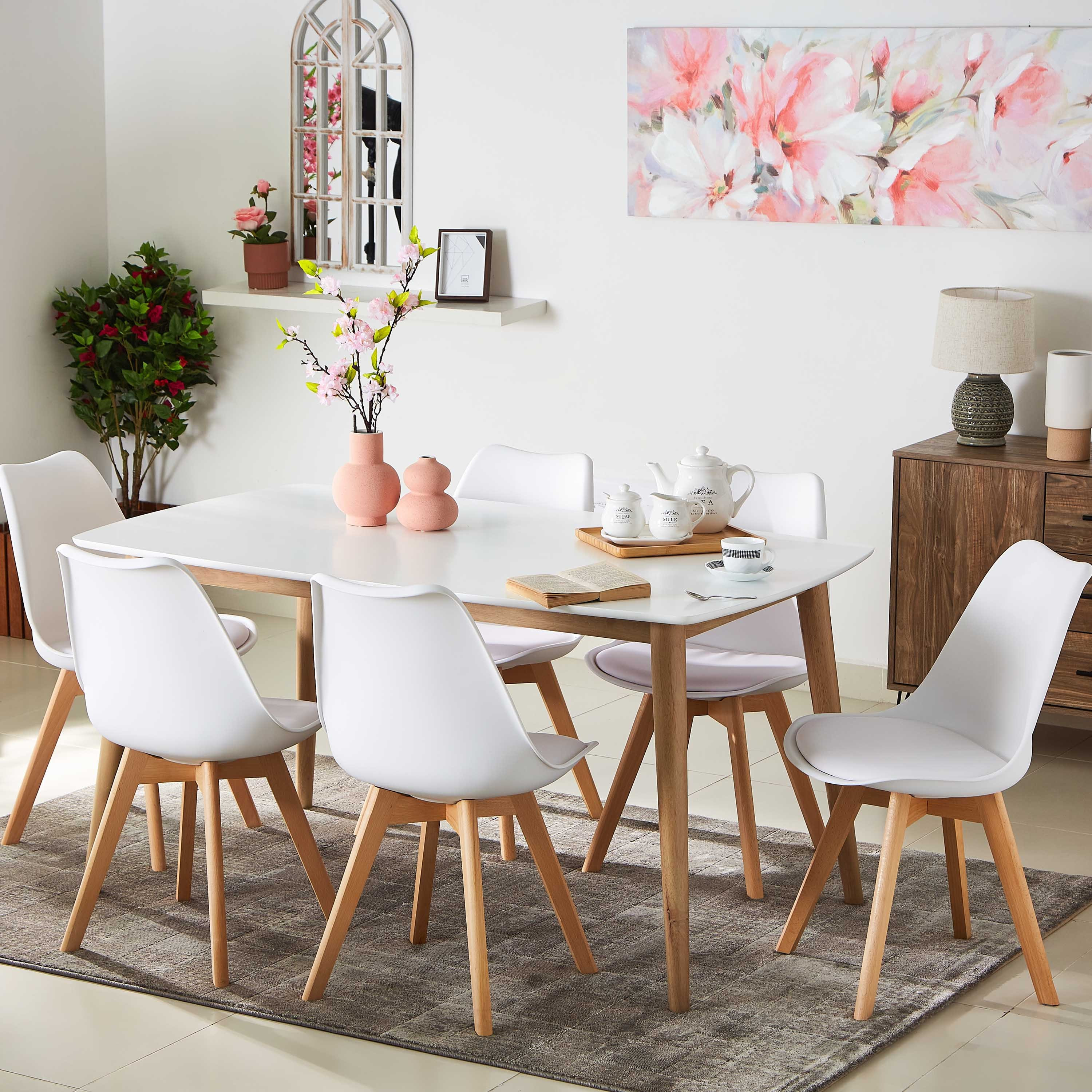 Sweden 6-Seater Dining Table-hbxdiningroom-diningtablesandsets-diningtables-sixseater-image-2