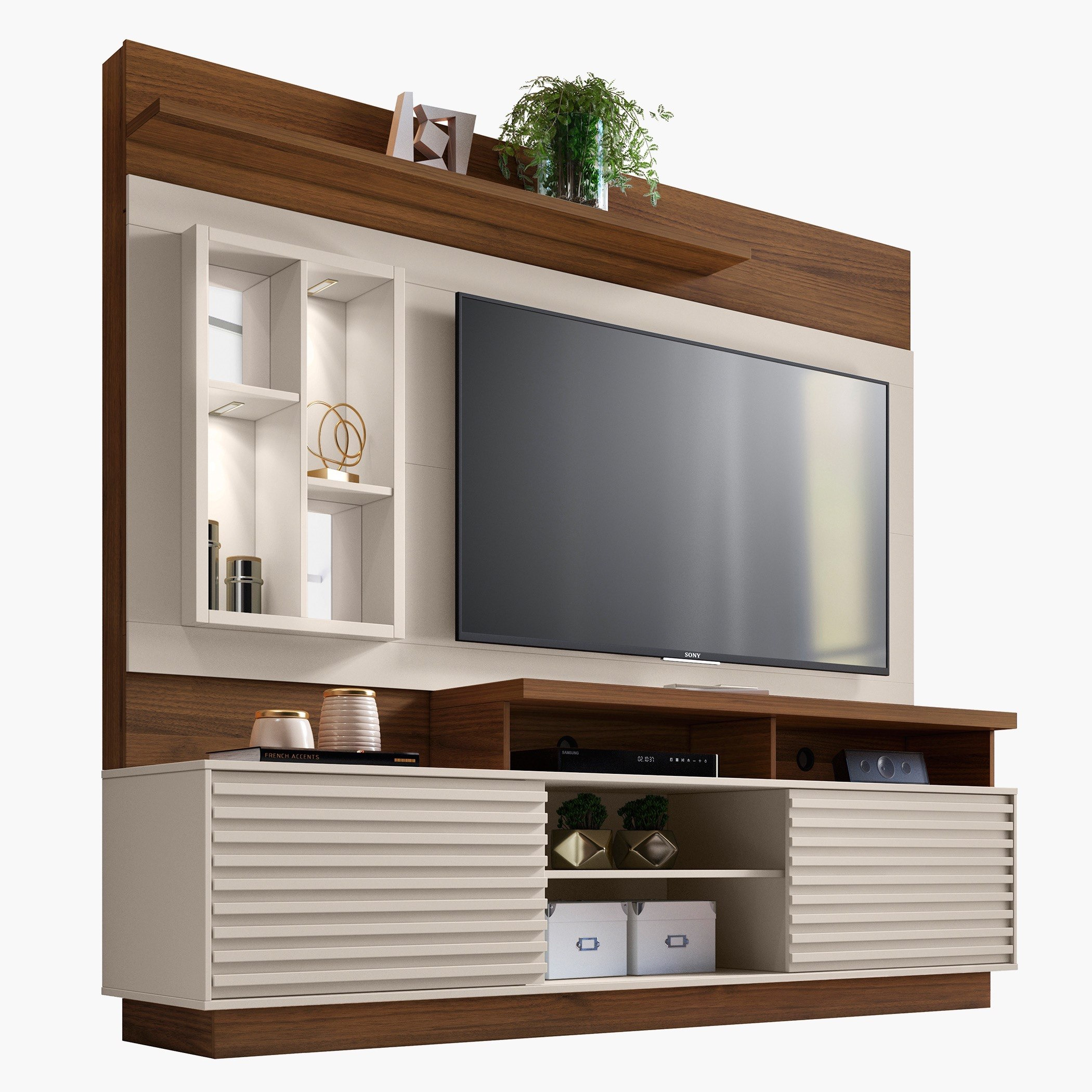 وحدة حائط للأجهزة حتى 55 بوصة من ميدفورد-hbxlivingroom-mediaunitsandstorage-wallunits-image-2