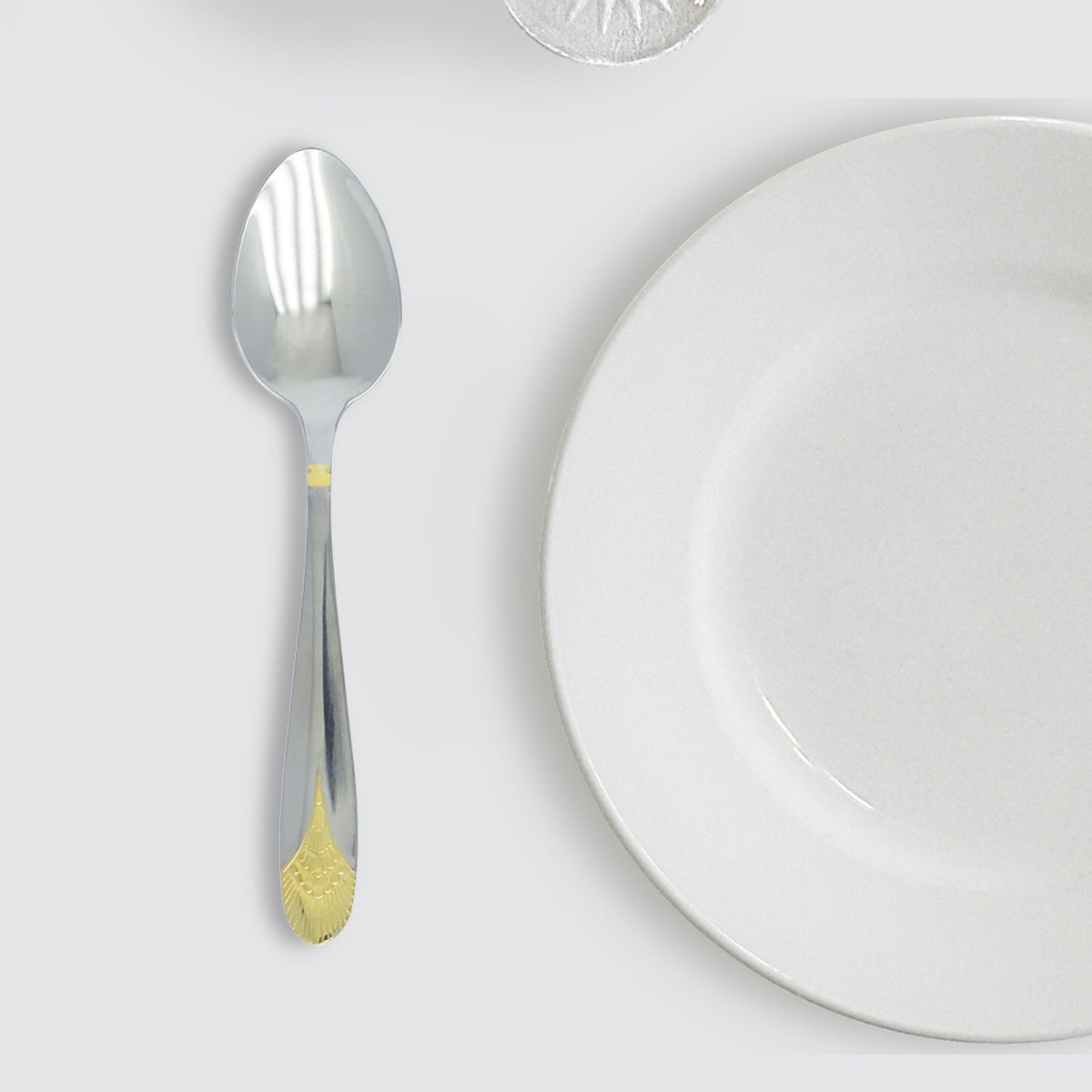 ملاعق حلويات ستانلس ستيل من كراون - طقم من 6 قطع-hbxhomeware-hbxkitchen-image-1