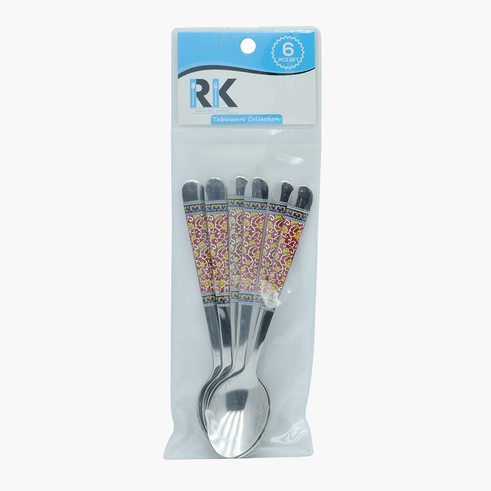 Red Line Stainless Steel Tea Spoon - Set of 6-hbxhomeware-hbxkitchen-image-2