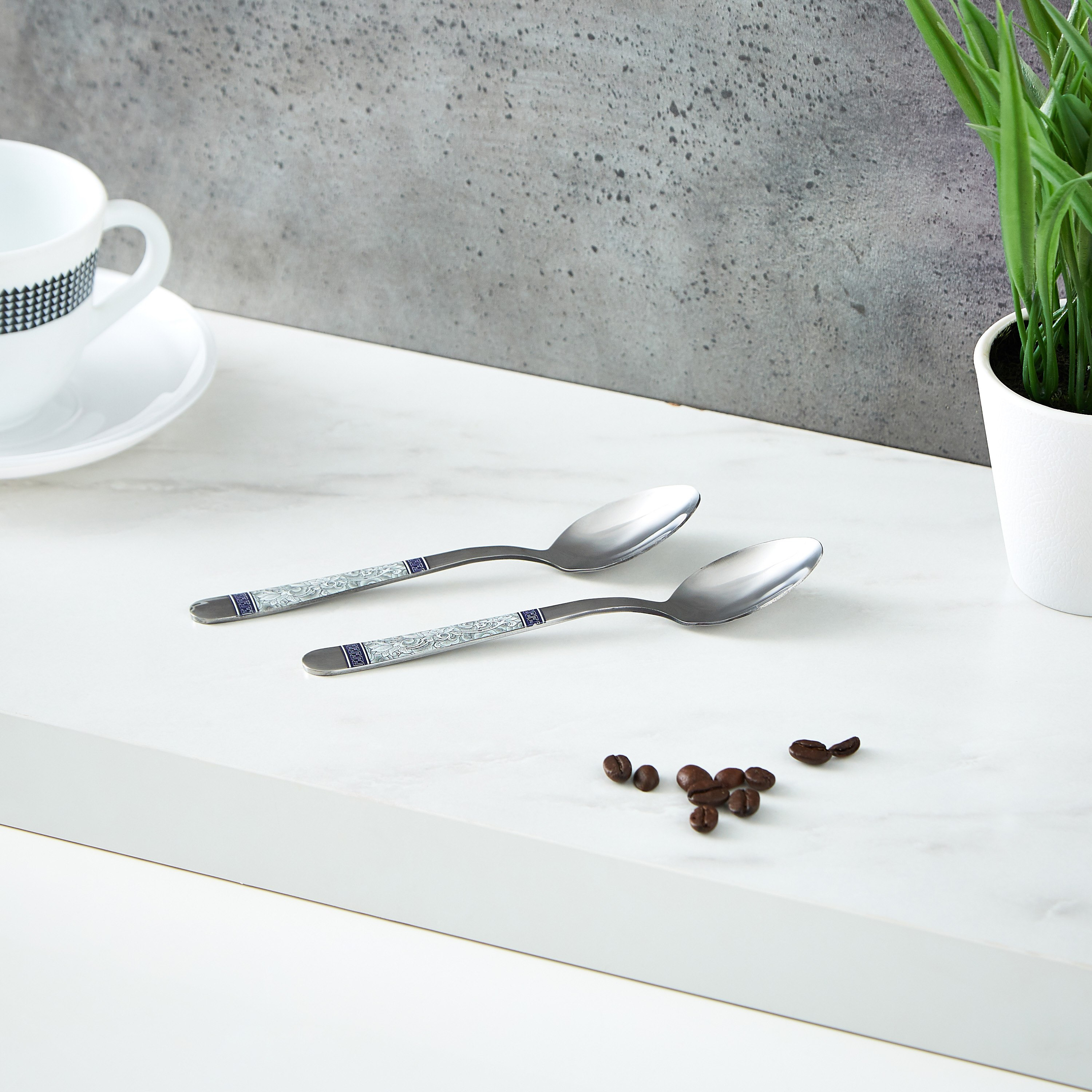 Blue Line Stainless Steel Teaspoon - Set of 6-hbxhomeware-hbxkitchen-image-3