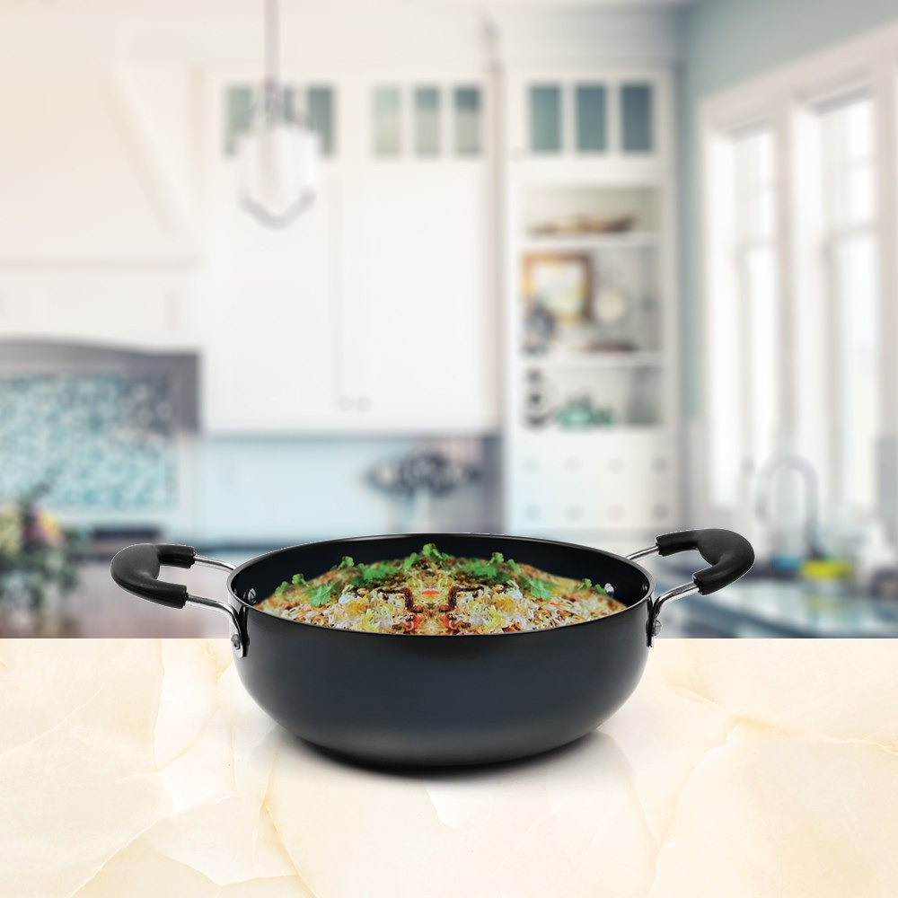 Anodized Deep Kadai - 22 cm-hbxkitchen-kitchenware-foodpreparation-image-1