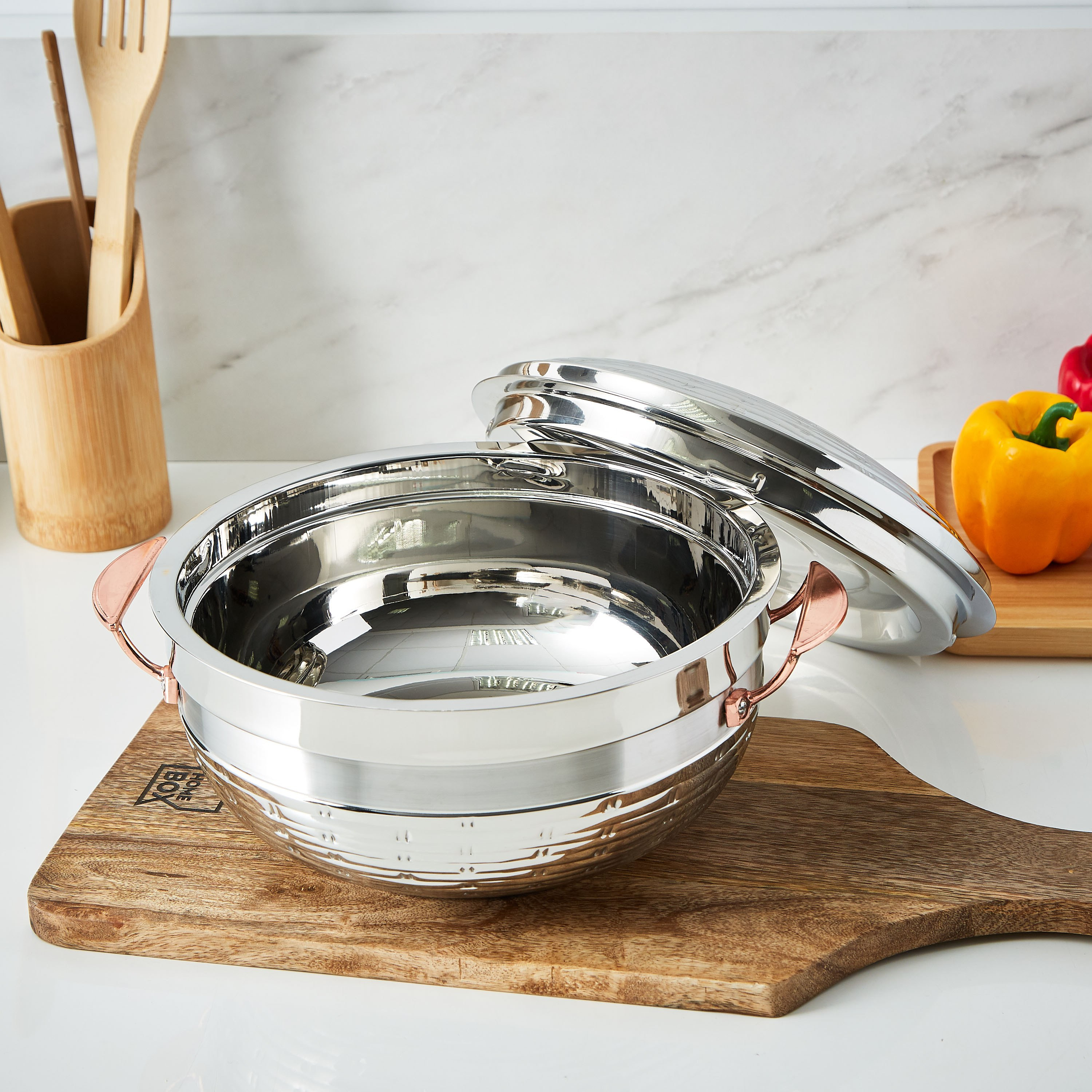 كسرولة ستانلس ستيل من أكورد - 3.5 لتر-hbxdecorandfurnishings-tabletop-serveware-image-2