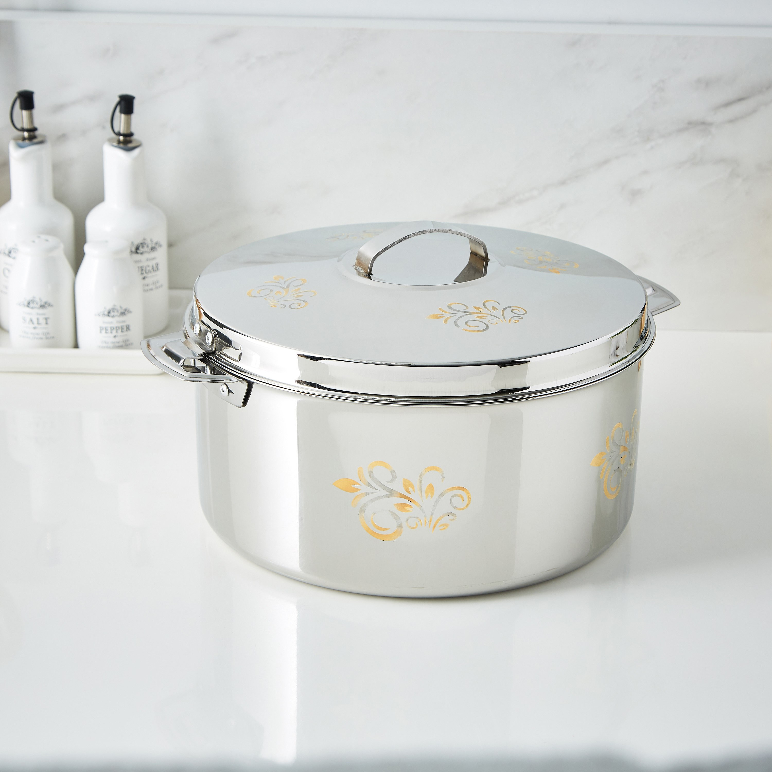 Accord Stainless Steel Casserole - 6 L-hbxdecorandfurnishings-tabletop-serveware-image-1