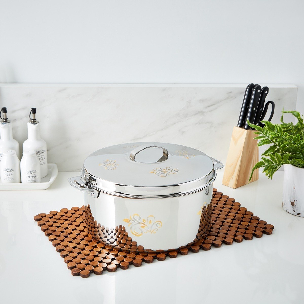 Accord Stainless Steel Casserole - 6 L-hbxdecorandfurnishings-tabletop-serveware-image-6