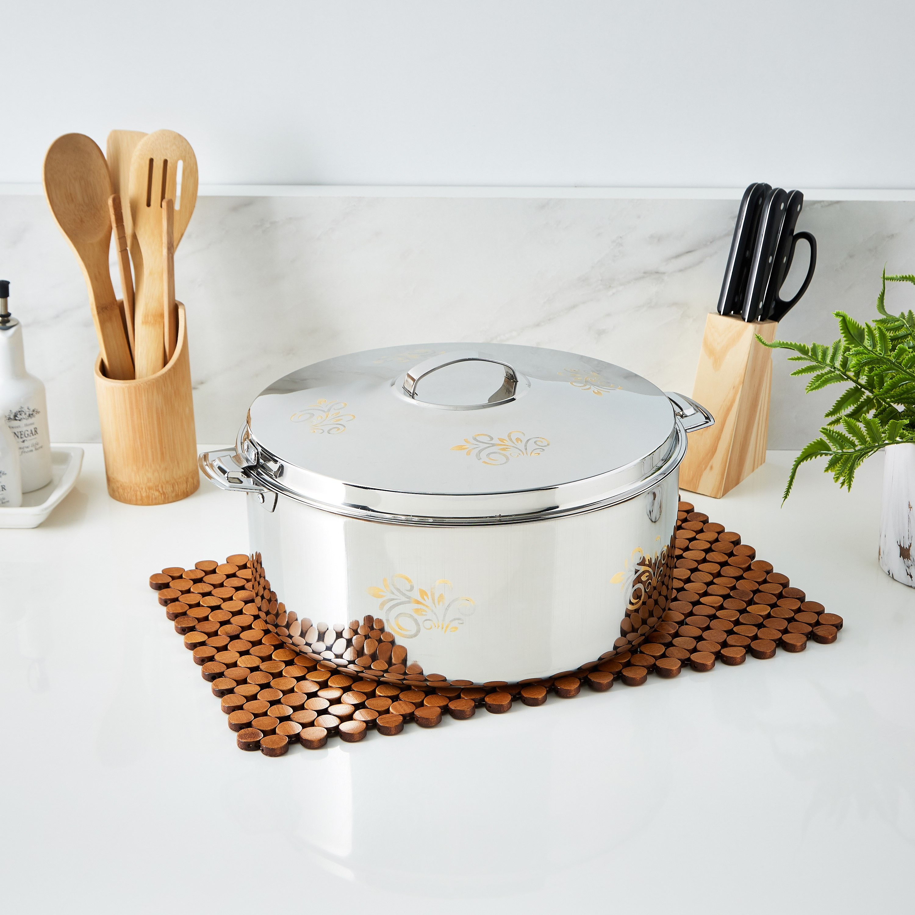 Accord Stainless Steel Casserole - 8 L-hbxdecorandfurnishings-tabletop-serveware-image-4