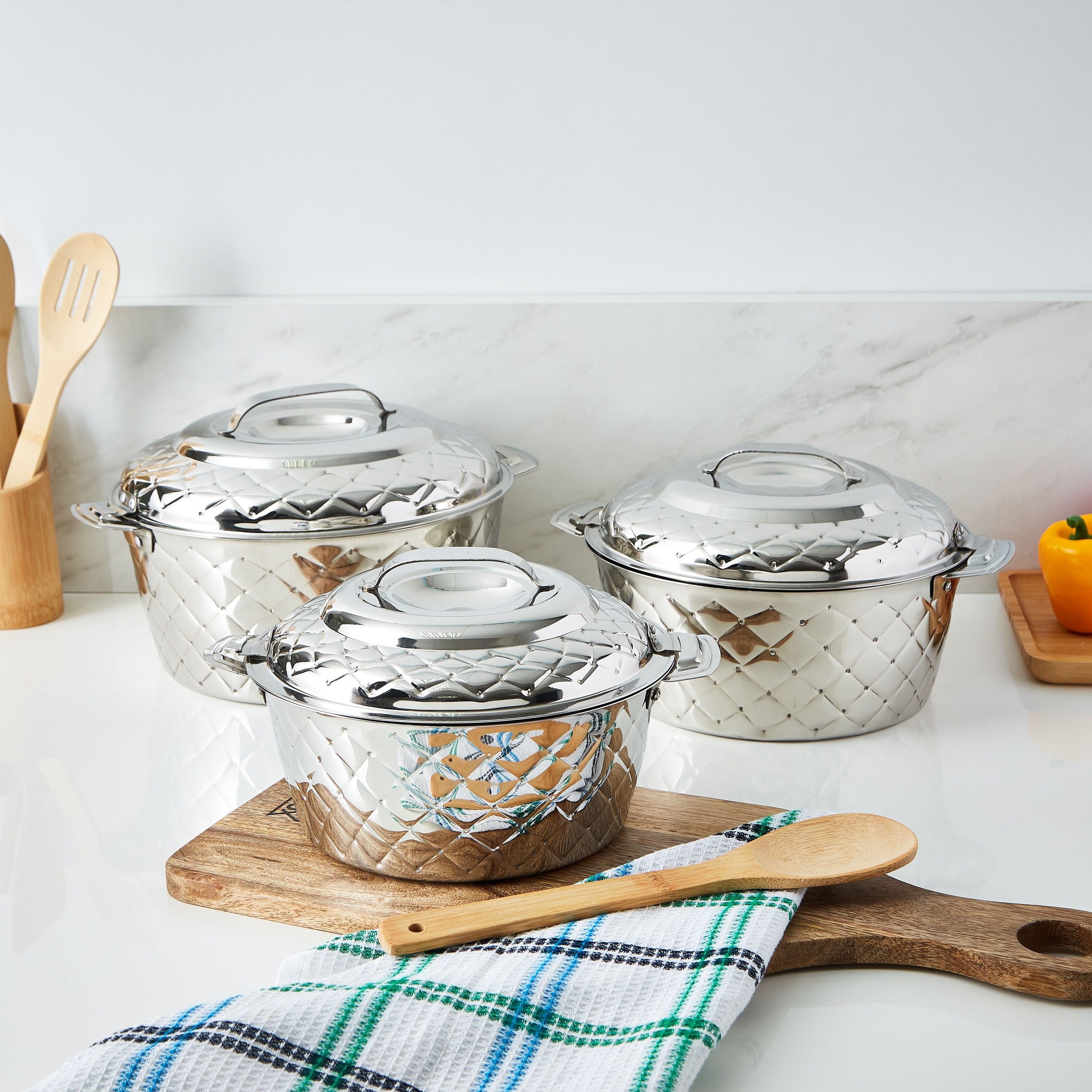 كسرولة ستانلس ستيل من أكورد - 3 لتر-hbxdecorandfurnishings-tabletop-serveware-image-5