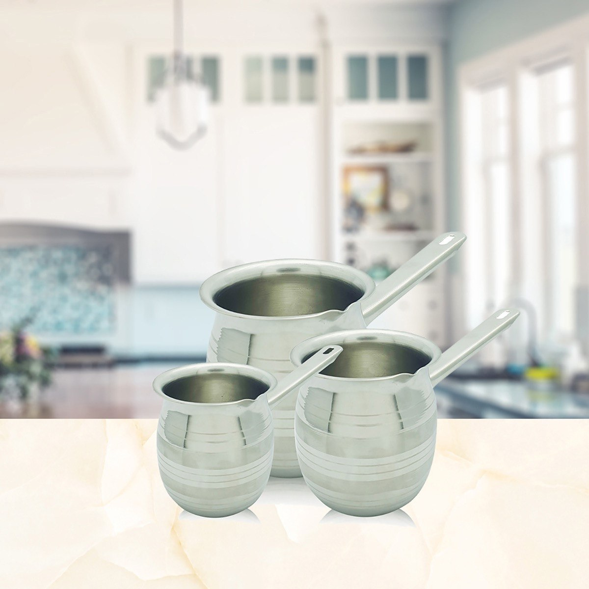 طقم تسخين القهوة ستانلس ستيل من 3 قطع-hbxdecorandfurnishings-tabletop-serveware-image-1
