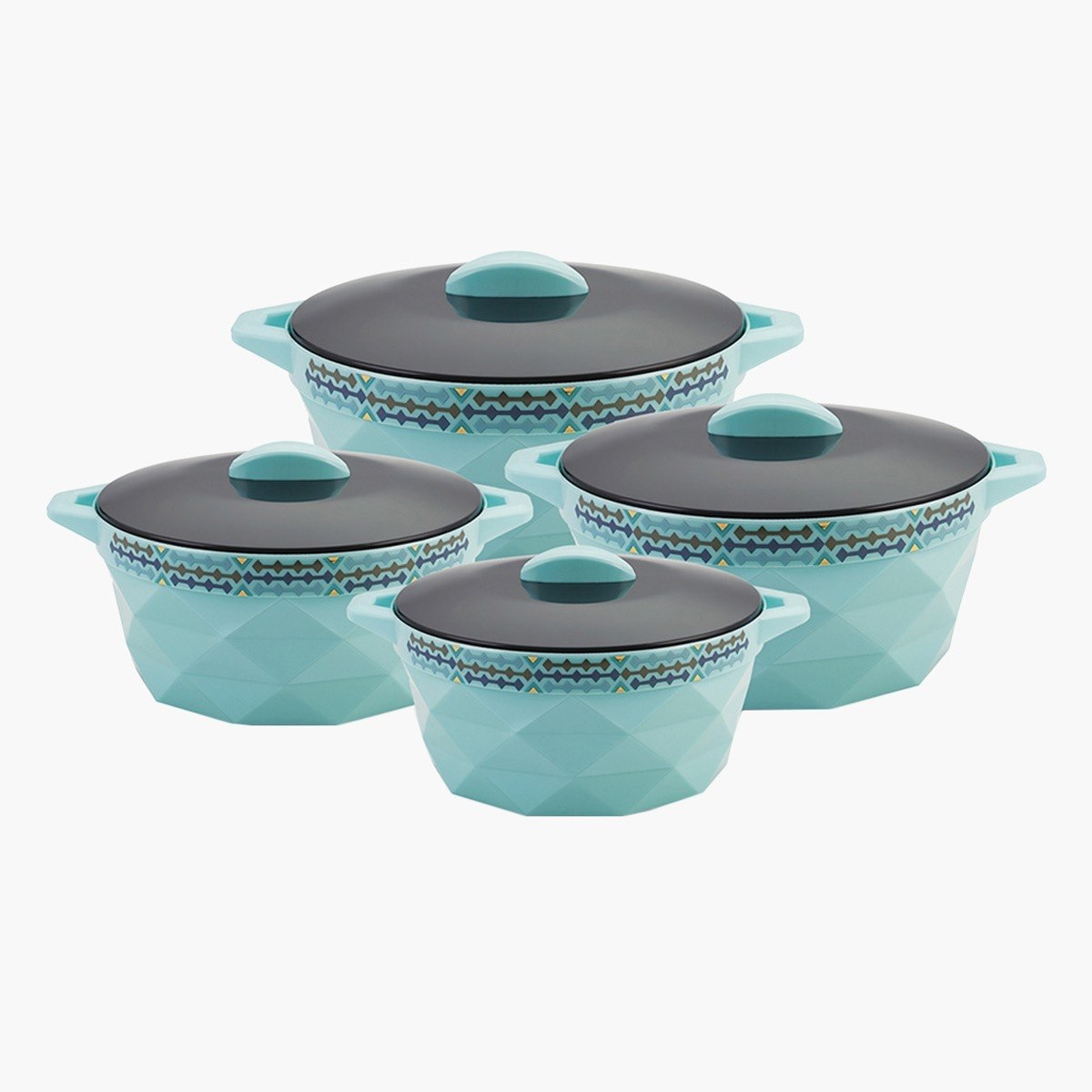 طقم أوعية بتصميم معين 4 قطع من سيلفيل-hbxdecorandfurnishings-tabletop-serveware-image-2