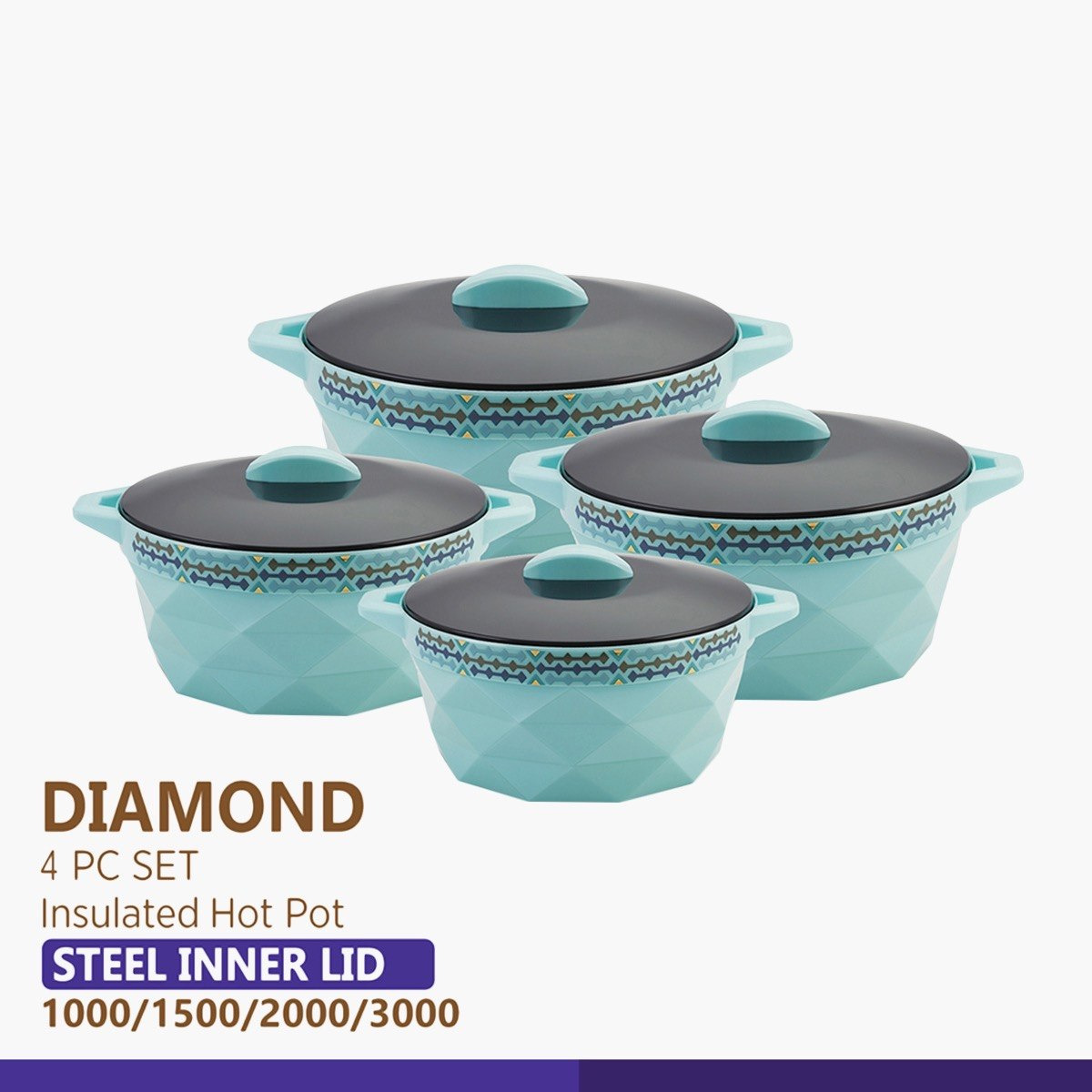 طقم أوعية بتصميم معين 4 قطع من سيلفيل-hbxdecorandfurnishings-tabletop-serveware-image-5