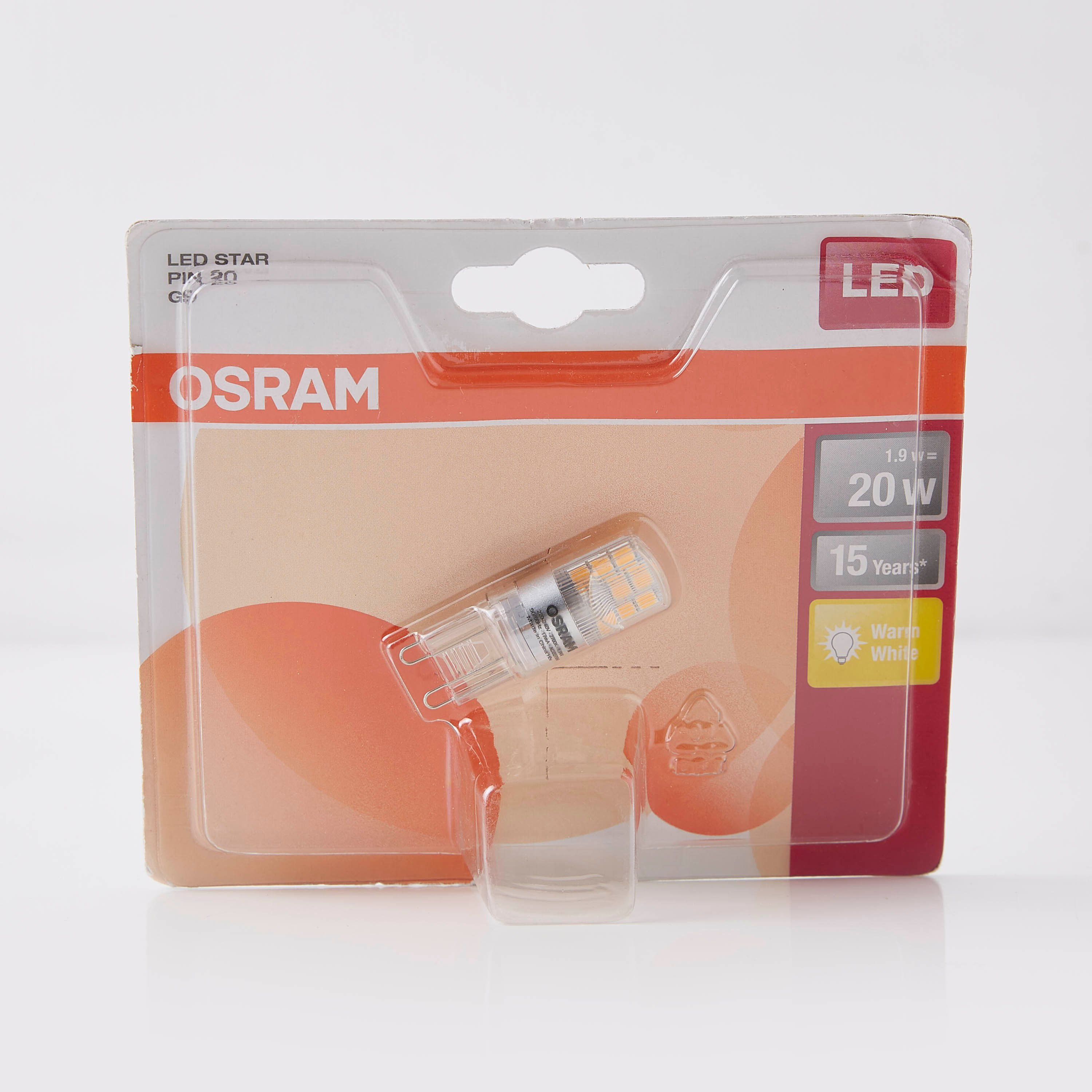 لمبة إل إي دي 1.9 وات 240 فولت من لوموس أوسرام - أبيض دافئ-hbxdiningroom-lighting-bulbs-image-3