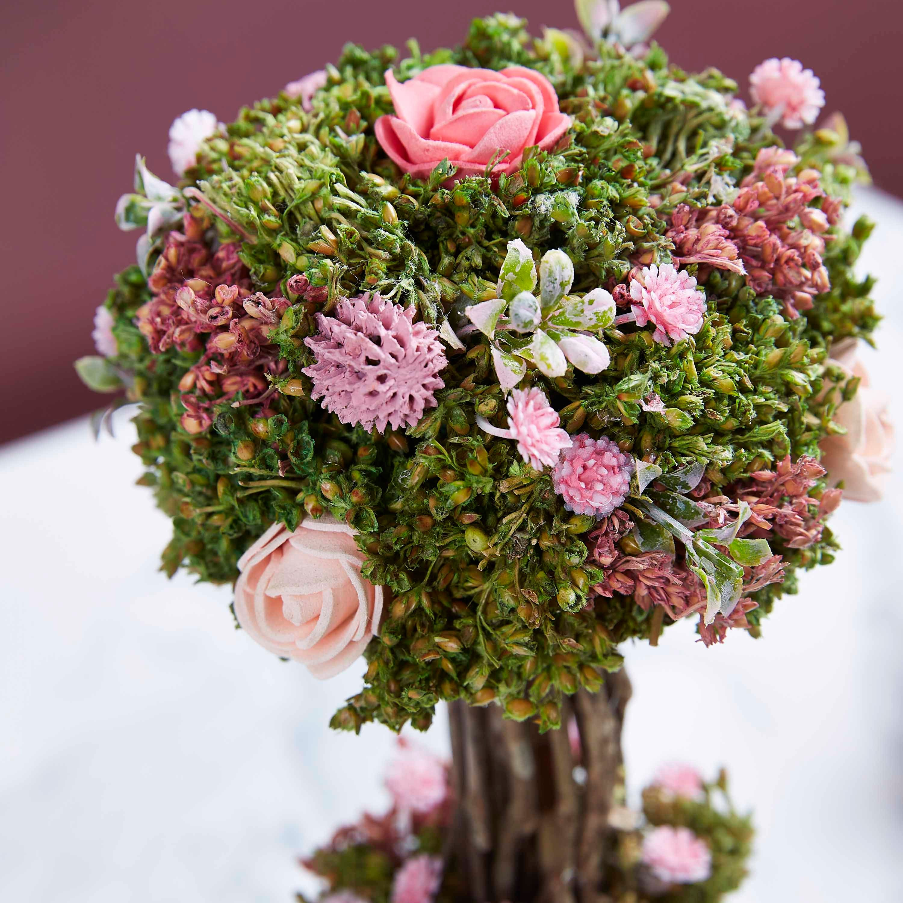 شجرة بتصميم مظلة وورد الحديقة من آيريس  - 21 سم-hbxdecorandfurnishings-homeaccessories-artificialflowersandplants-image-3
