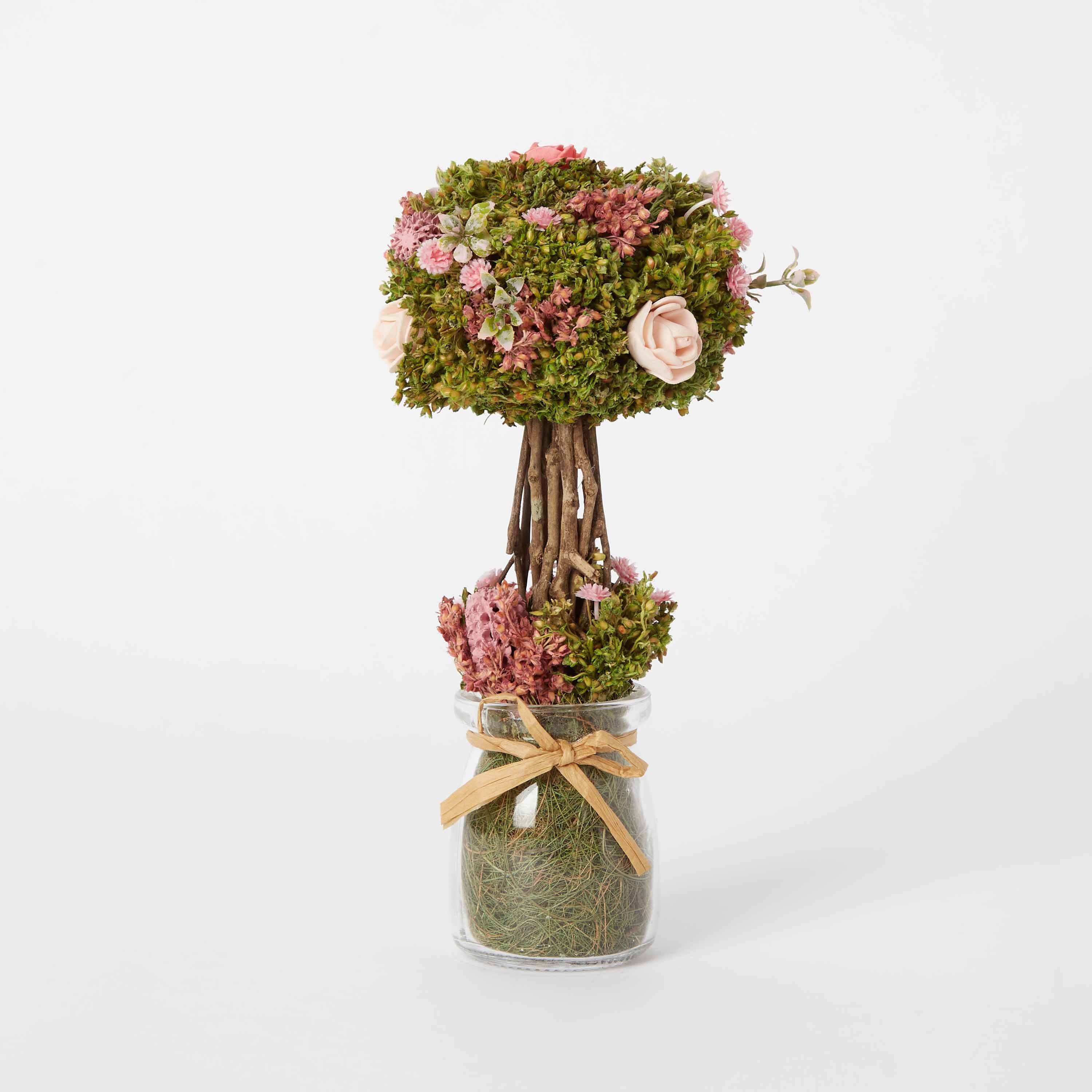 شجرة بتصميم مظلة وورد الحديقة من آيريس  - 21 سم-hbxdecorandfurnishings-homeaccessories-artificialflowersandplants-image-5