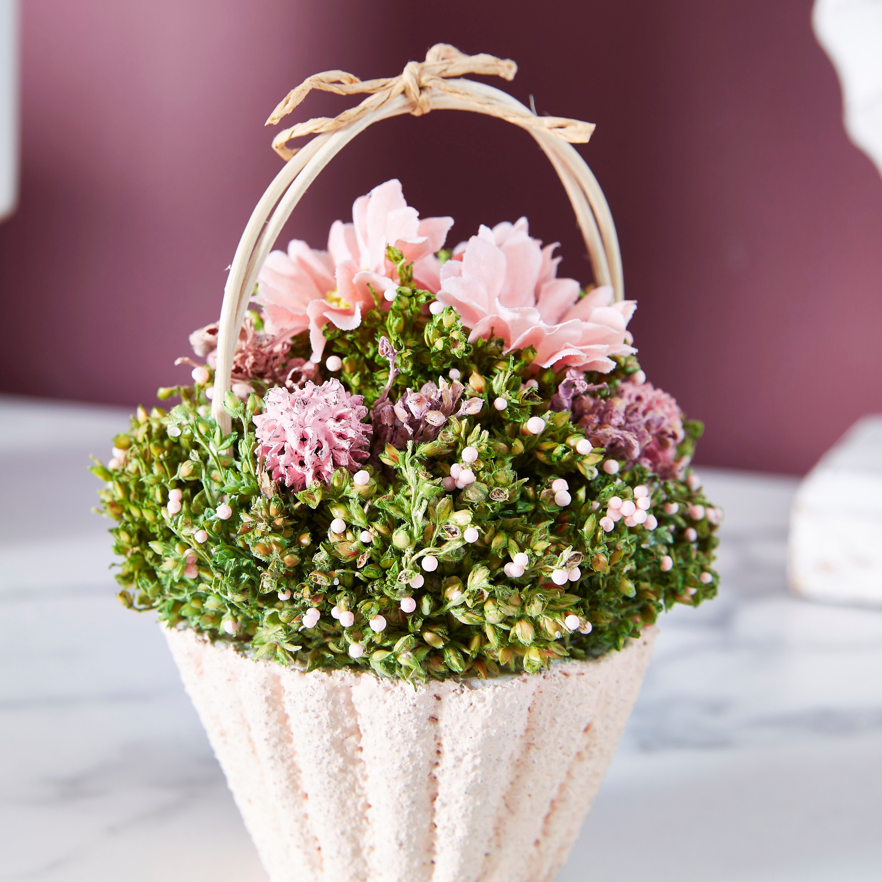 زهور أقحوان اصطناعية في سلة من آيريس - 13 سم-hbxdecorandfurnishings-homeaccessories-artificialflowersandplants-image-2