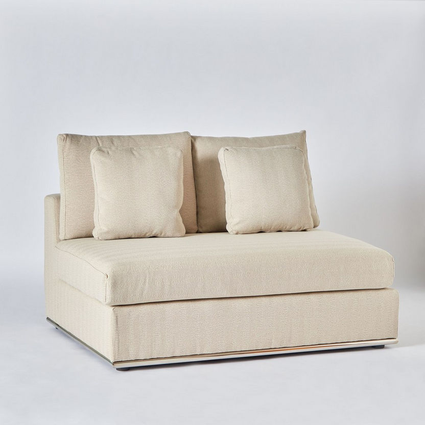 Giovanni Large and Luxurious Fabric Armless Chair-Modular Sofas-image-16