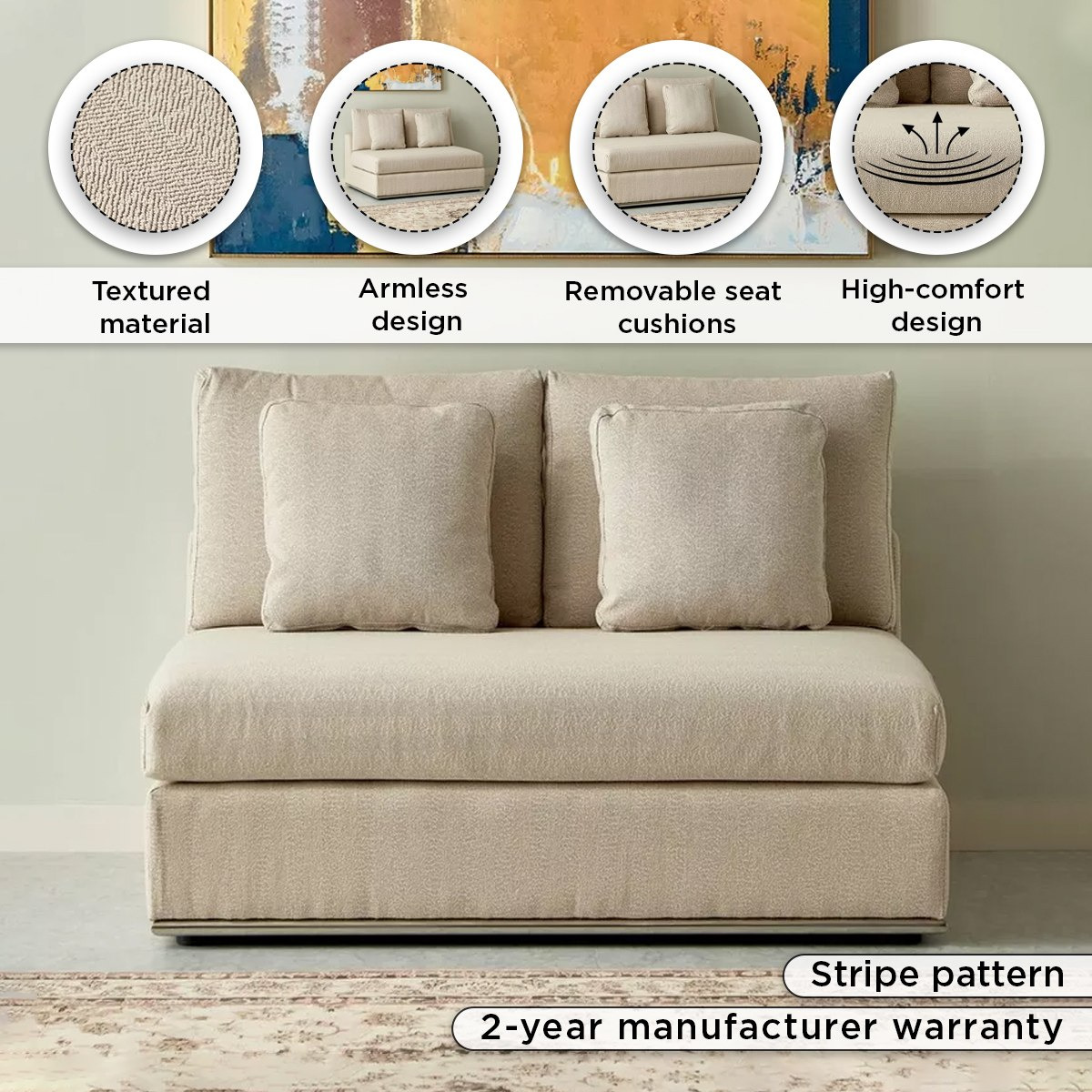 كرسي قماشي دون مساند ذراعين لارج آند لاكجوريوس من جيوفاني-hbxfurniture-livingroom-sofasandsofasets-image-4