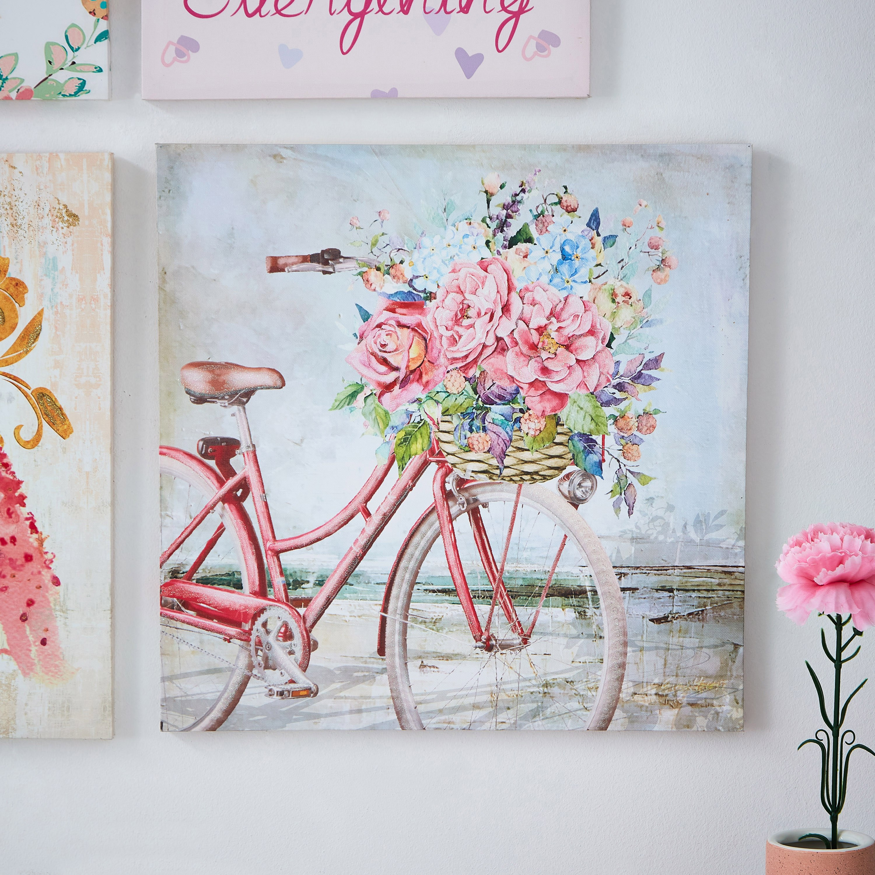 لوحة كانفاس بطبعات دراجة بجليتر من آرتستري-hbxhomeware-hbxkidsandyouth-image-1