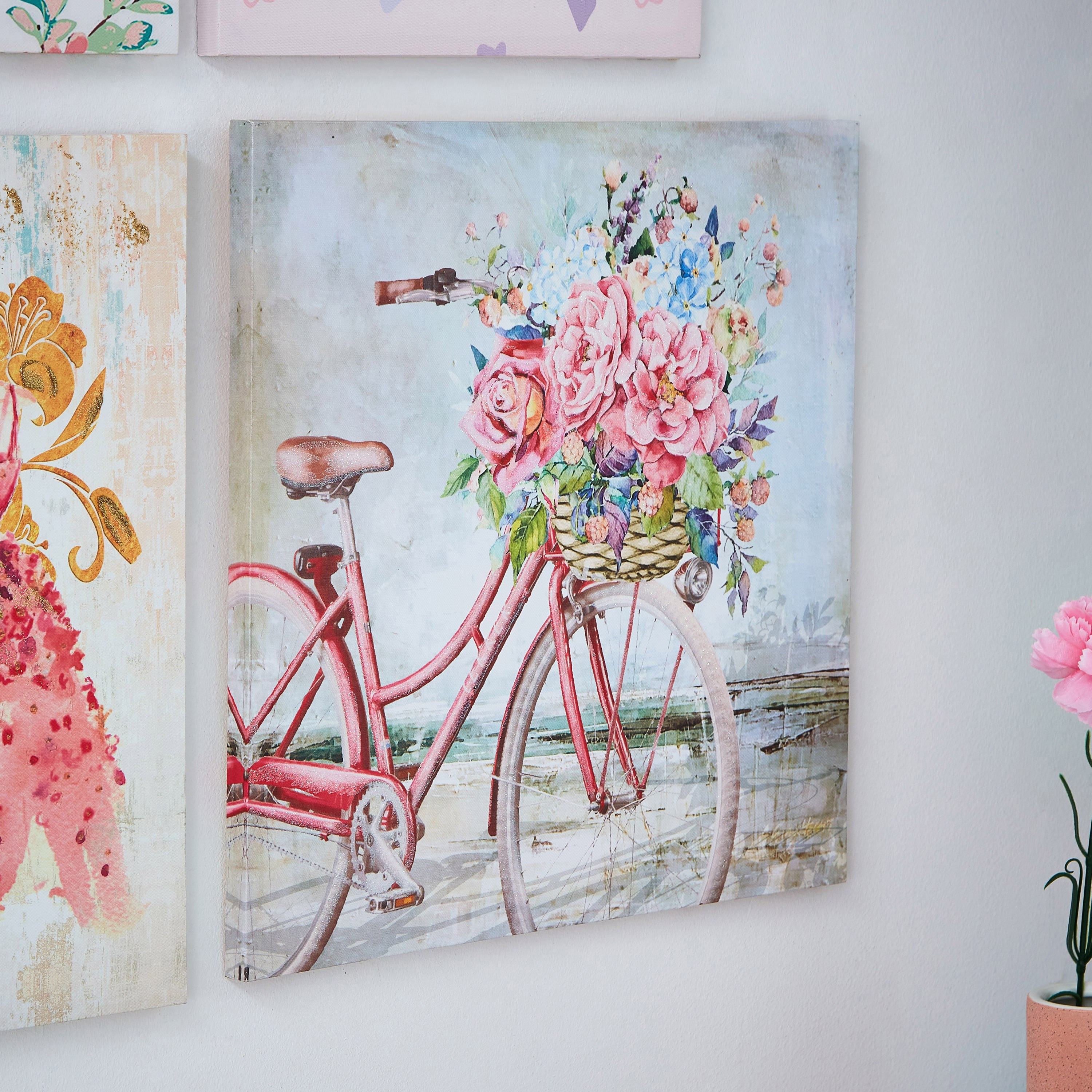 لوحة كانفاس بطبعات دراجة بجليتر من آرتستري-hbxhomeware-hbxkidsandyouth-image-2