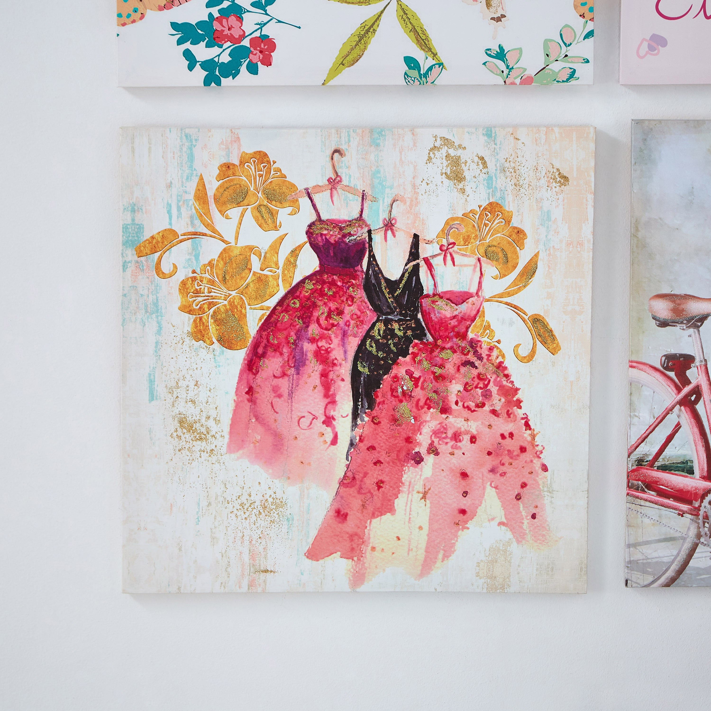 لوحة كانفاس بطبعات دراجة بجليتر من آرتستري-hbxhomeware-hbxkidsandyouth-image-1