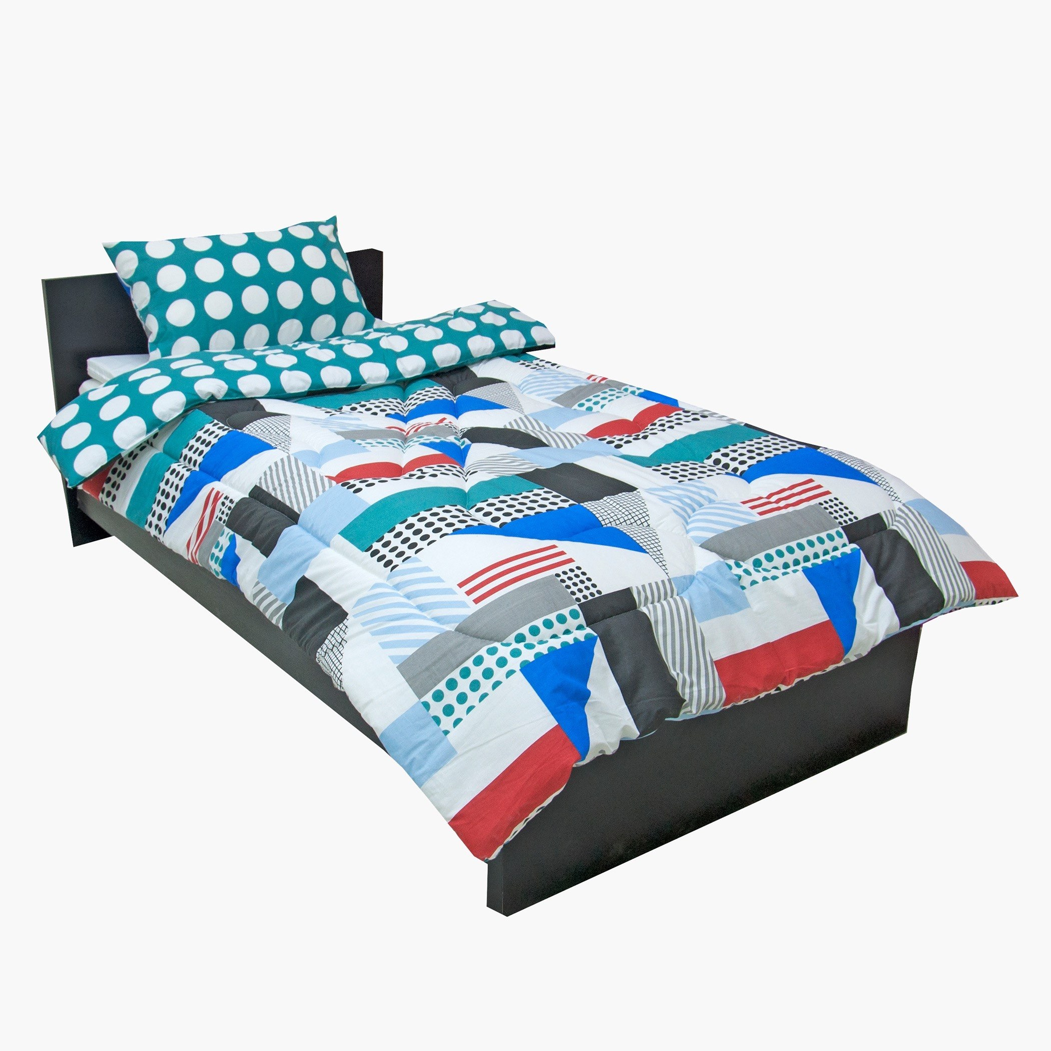 Vitric Geometric 2-Piece Single Comforter Set - 135x220 cm-hbxhomeware-hbxkidsandyouth-image-2