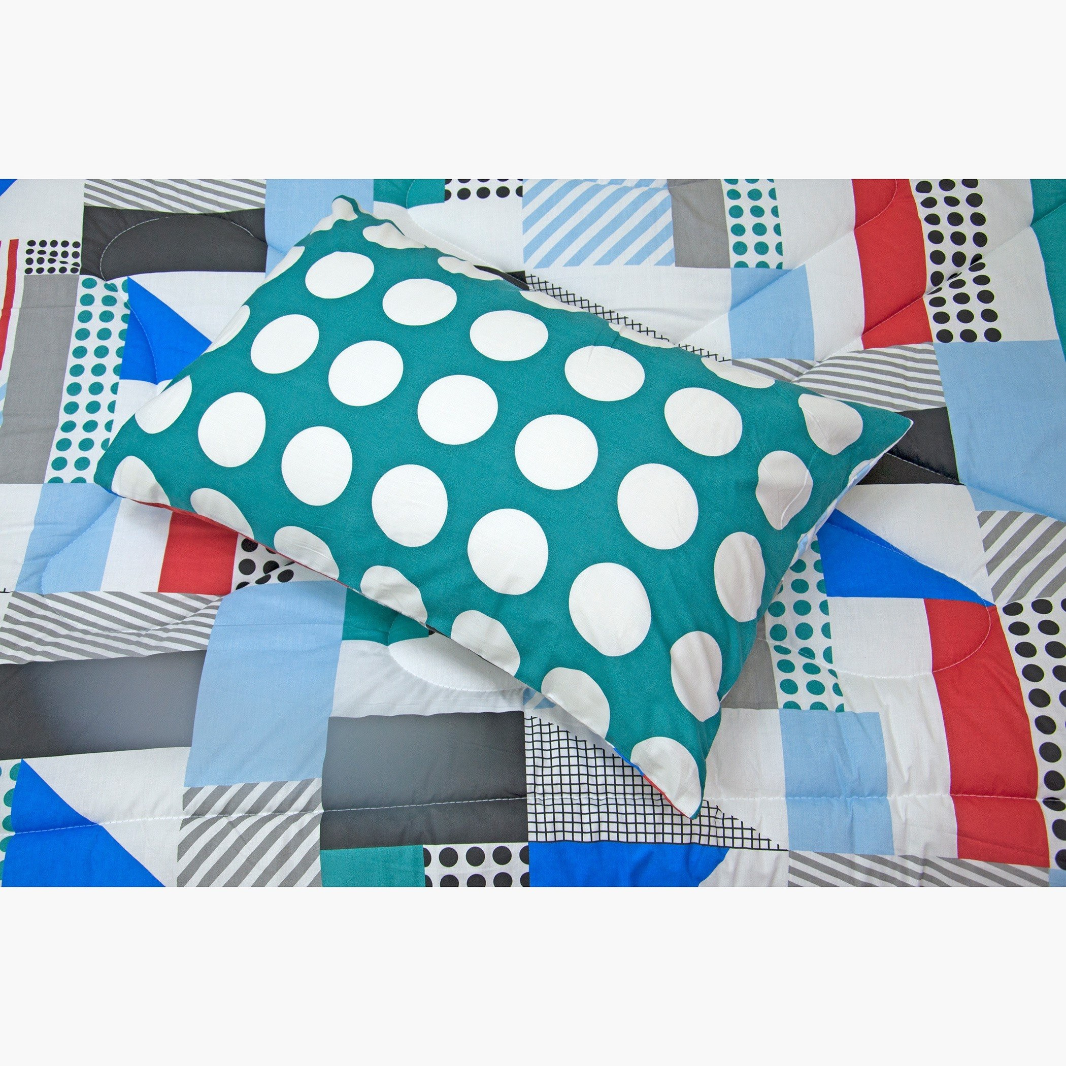 Vitric Geometric 2-Piece Single Comforter Set - 135x220 cm-hbxhomeware-hbxkidsandyouth-image-4