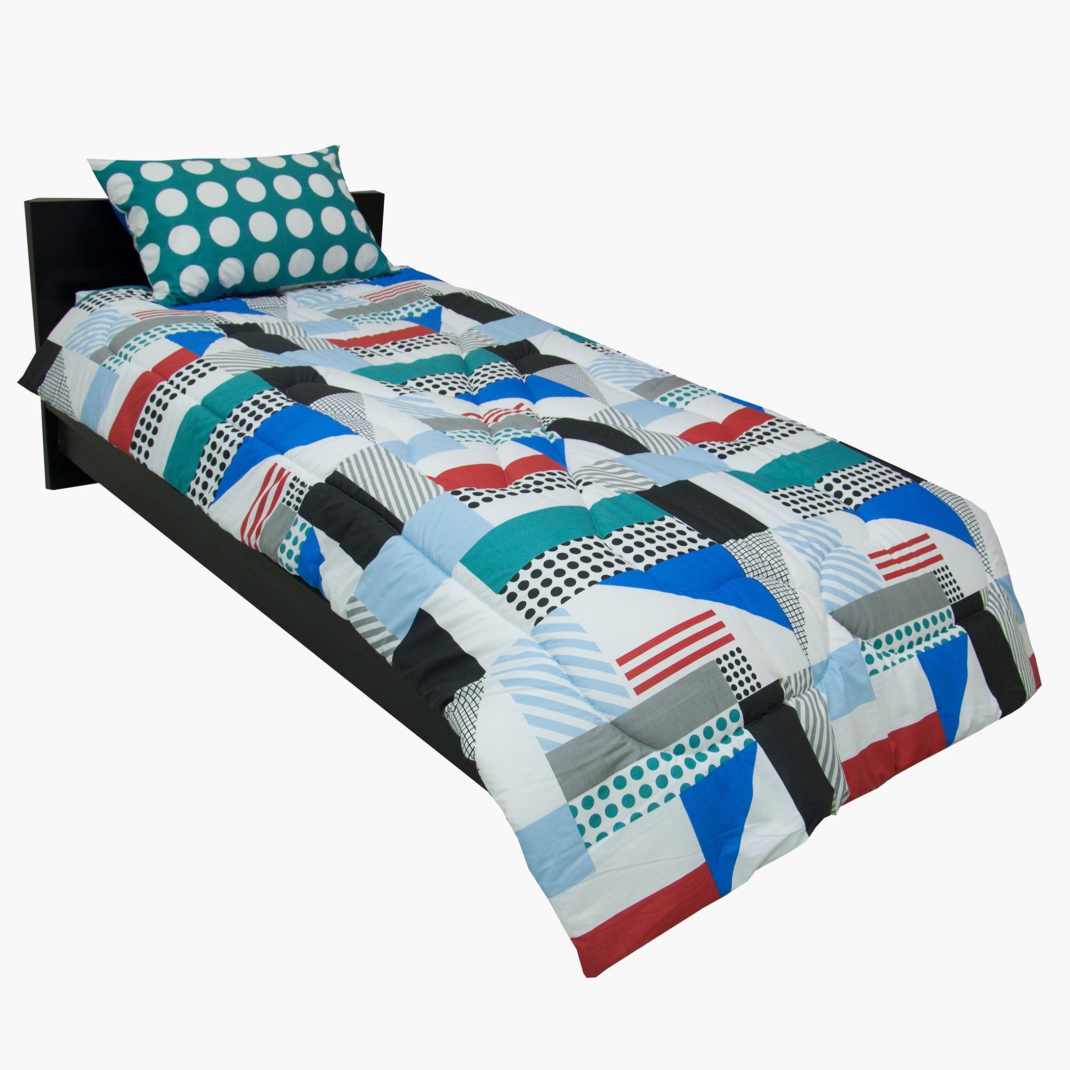 Vitric Geometric 2-Piece Single Comforter Set - 135x220 cm-hbxhomeware-hbxkidsandyouth-image-5