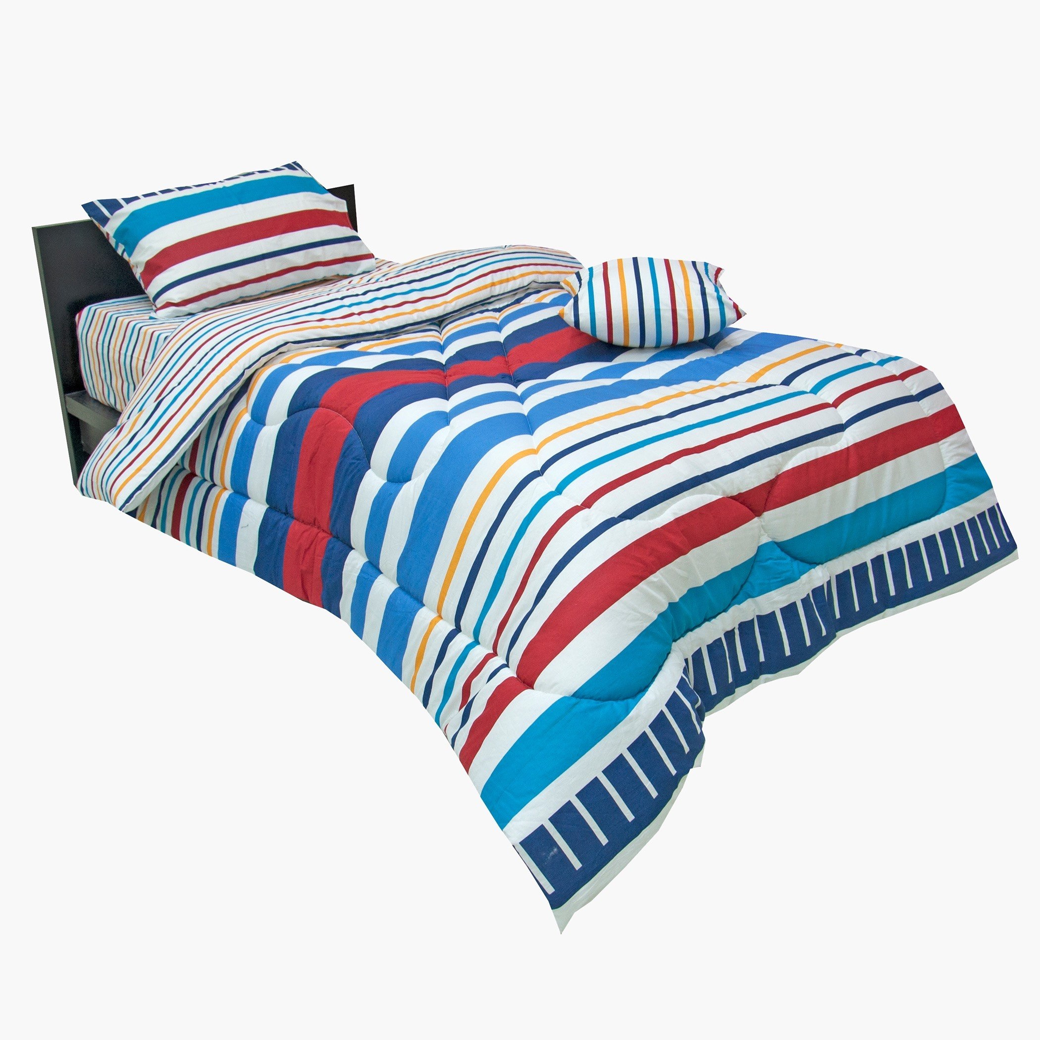 طقم لحاف مزدوج مخطّط -4 قطع قطعتين من هوت ويلز -160x220 سم-hbxhomeware-hbxkidsandyouth-image-3