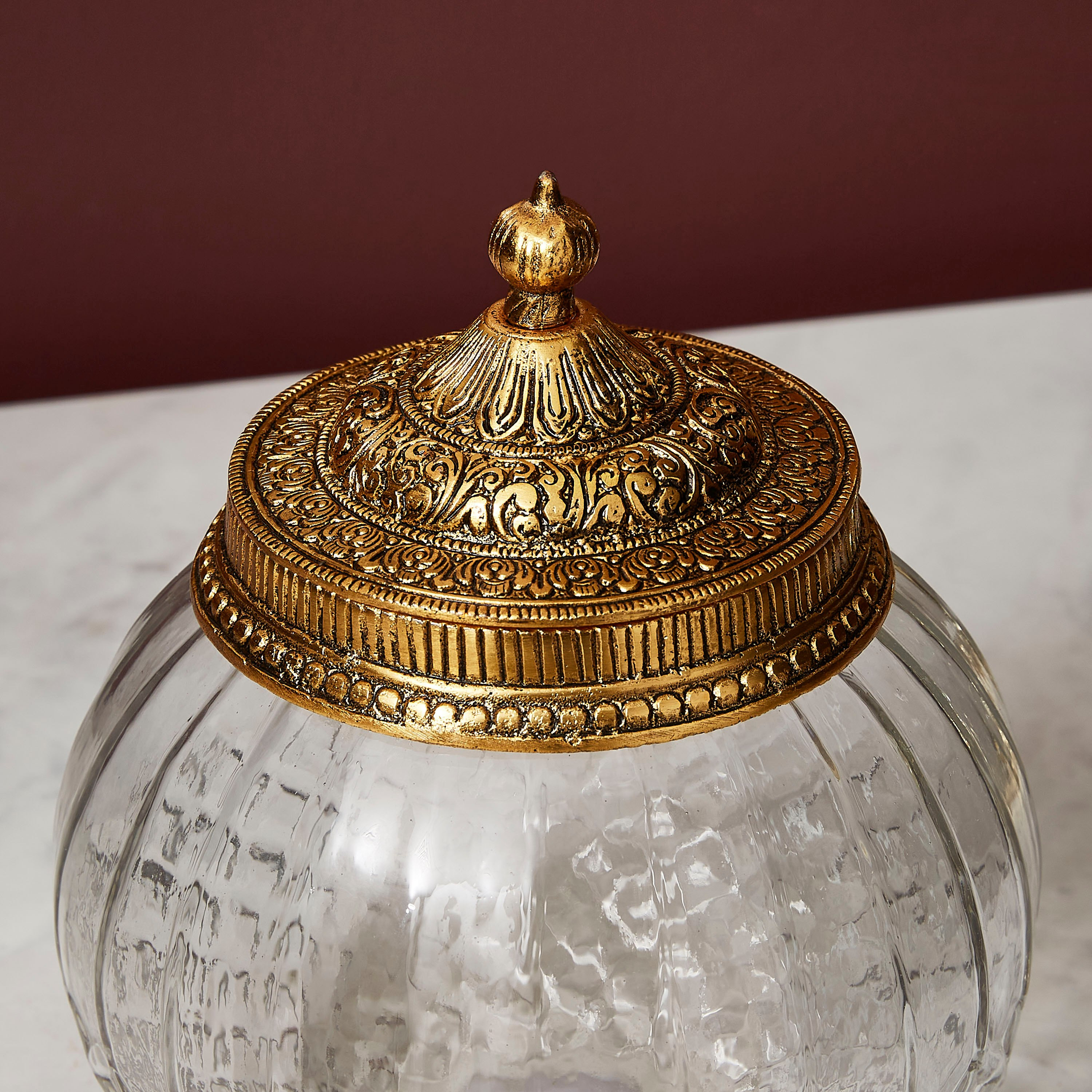 وعاء تخزين زجاجي بغطاء من أروها-hbxhomeware-homedecor-figurinesandornaments-image-3