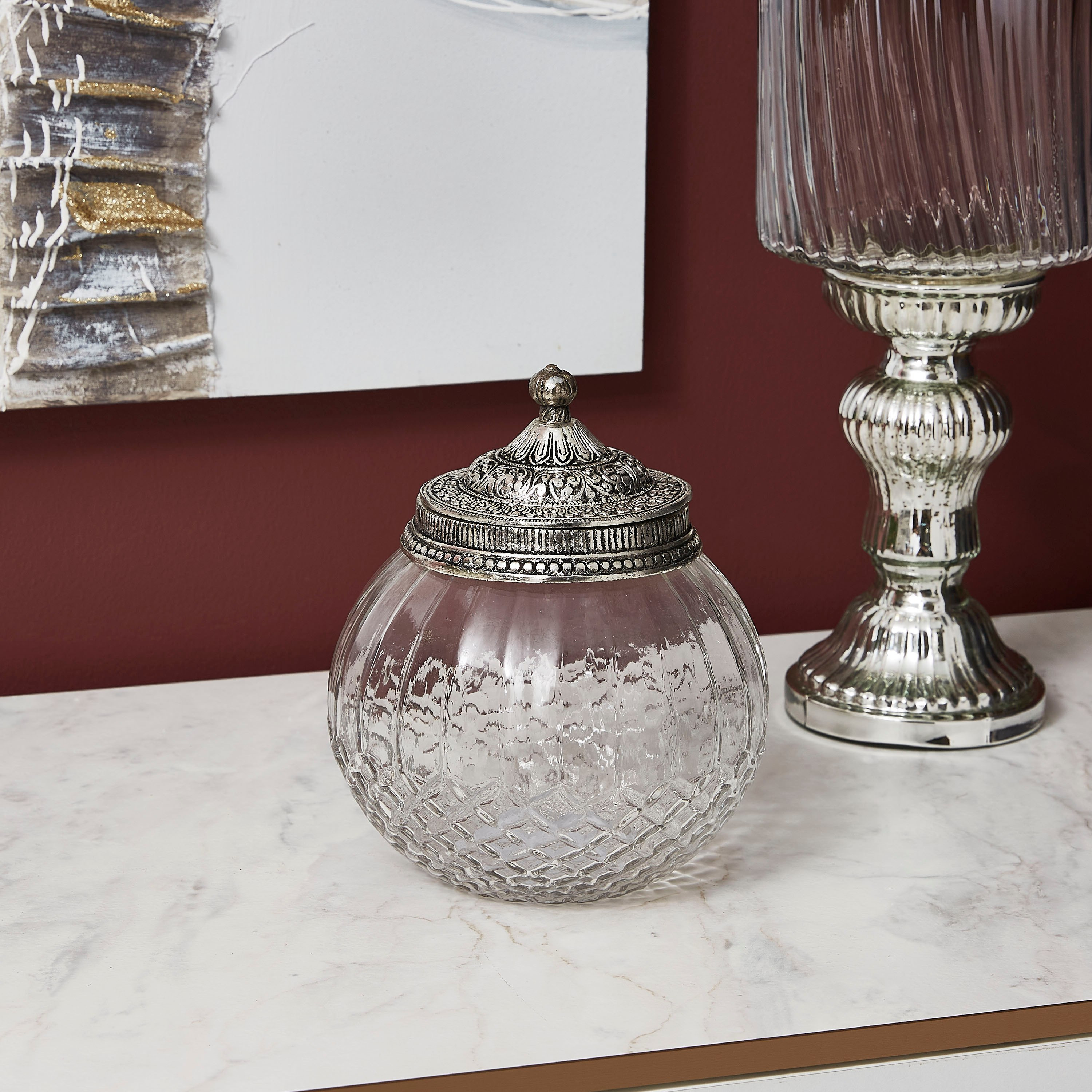 جرة تخزين زجاجية بغطاء من أروها-hbxhomeware-homedecor-figurinesandornaments-image-1