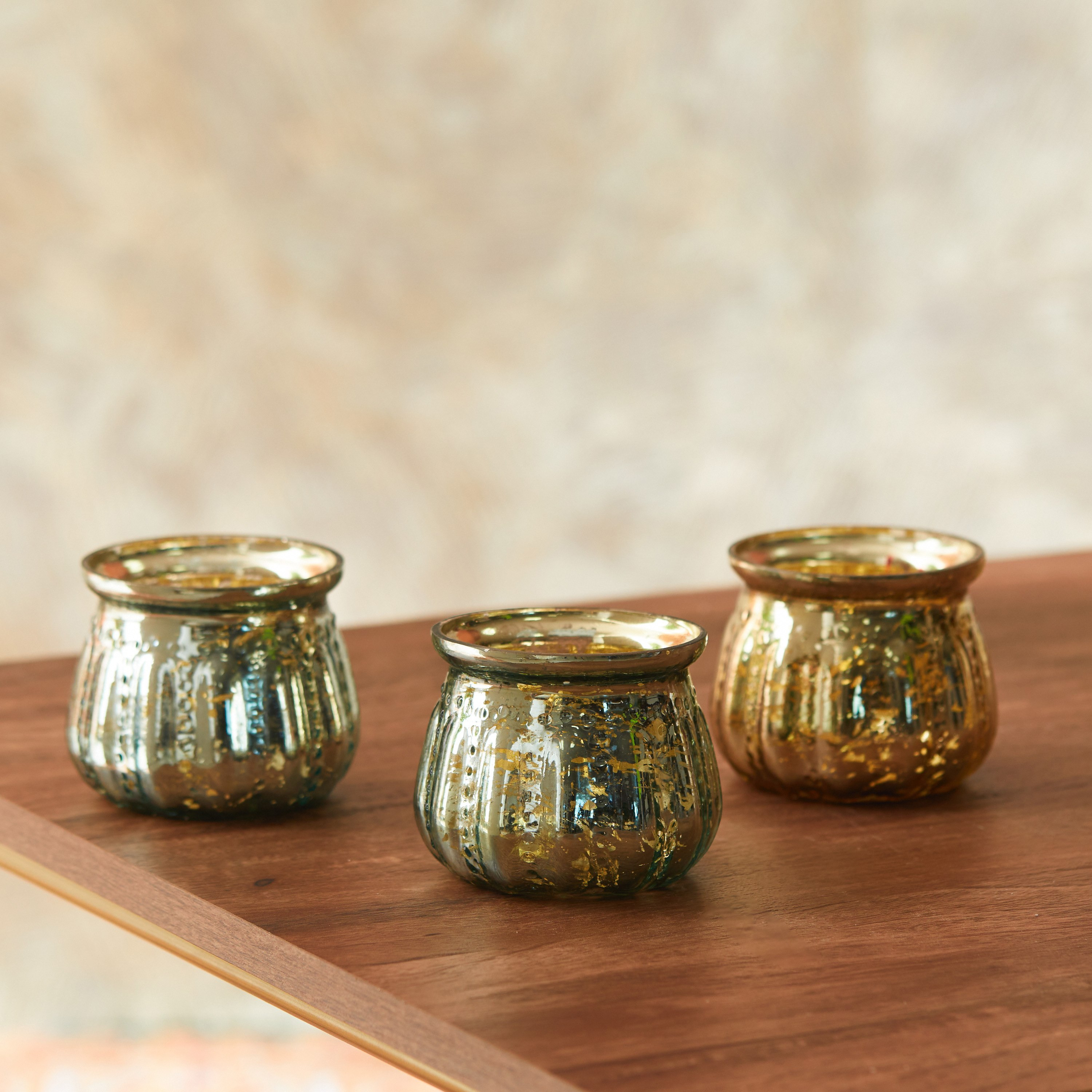 Aroha Glass Ribbed Candleholder - Set of 3-hbxlivingroom-decorandaccessories-candleholders-image-2