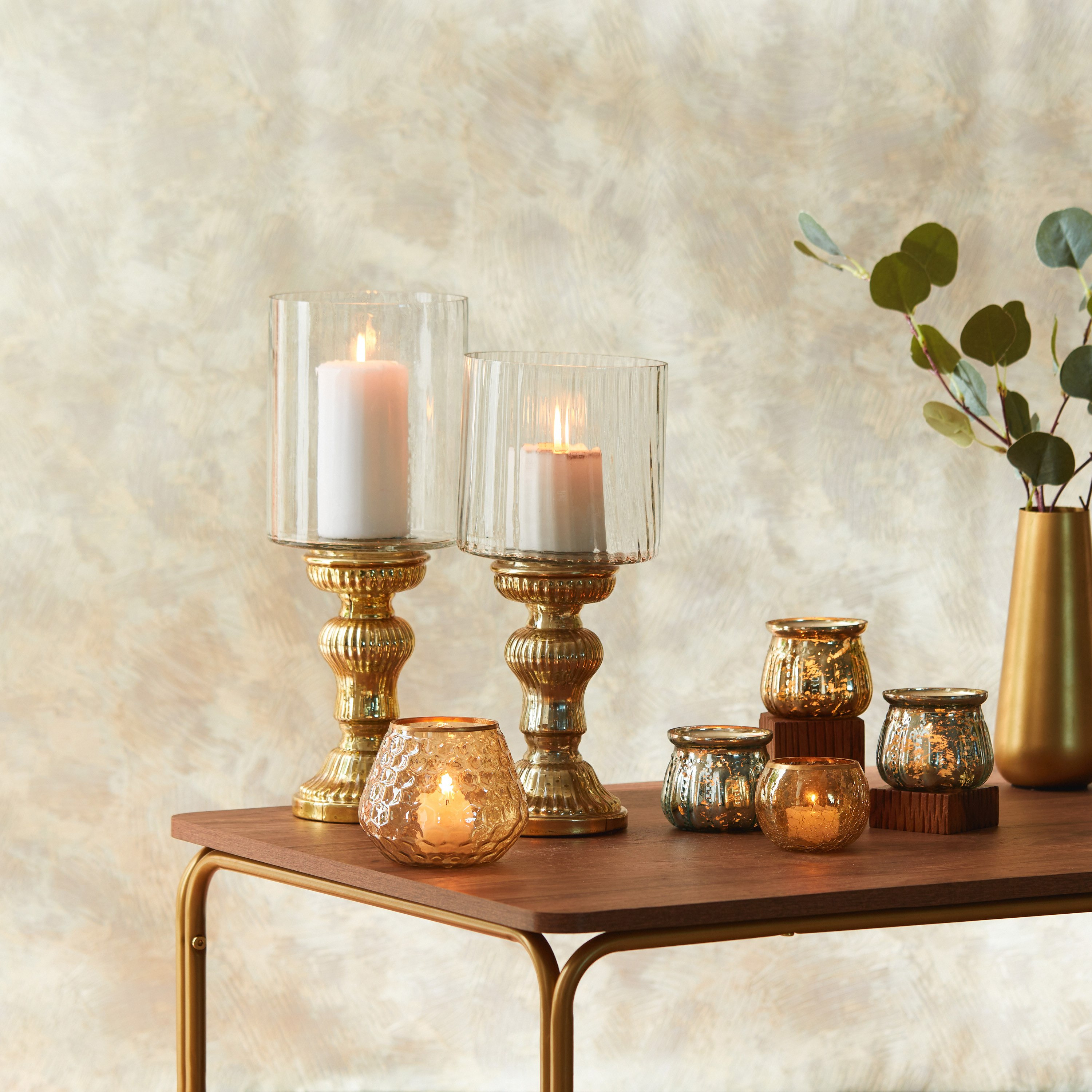 Aroha Glass Ribbed Candleholder - Set of 3-hbxlivingroom-decorandaccessories-candleholders-image-5