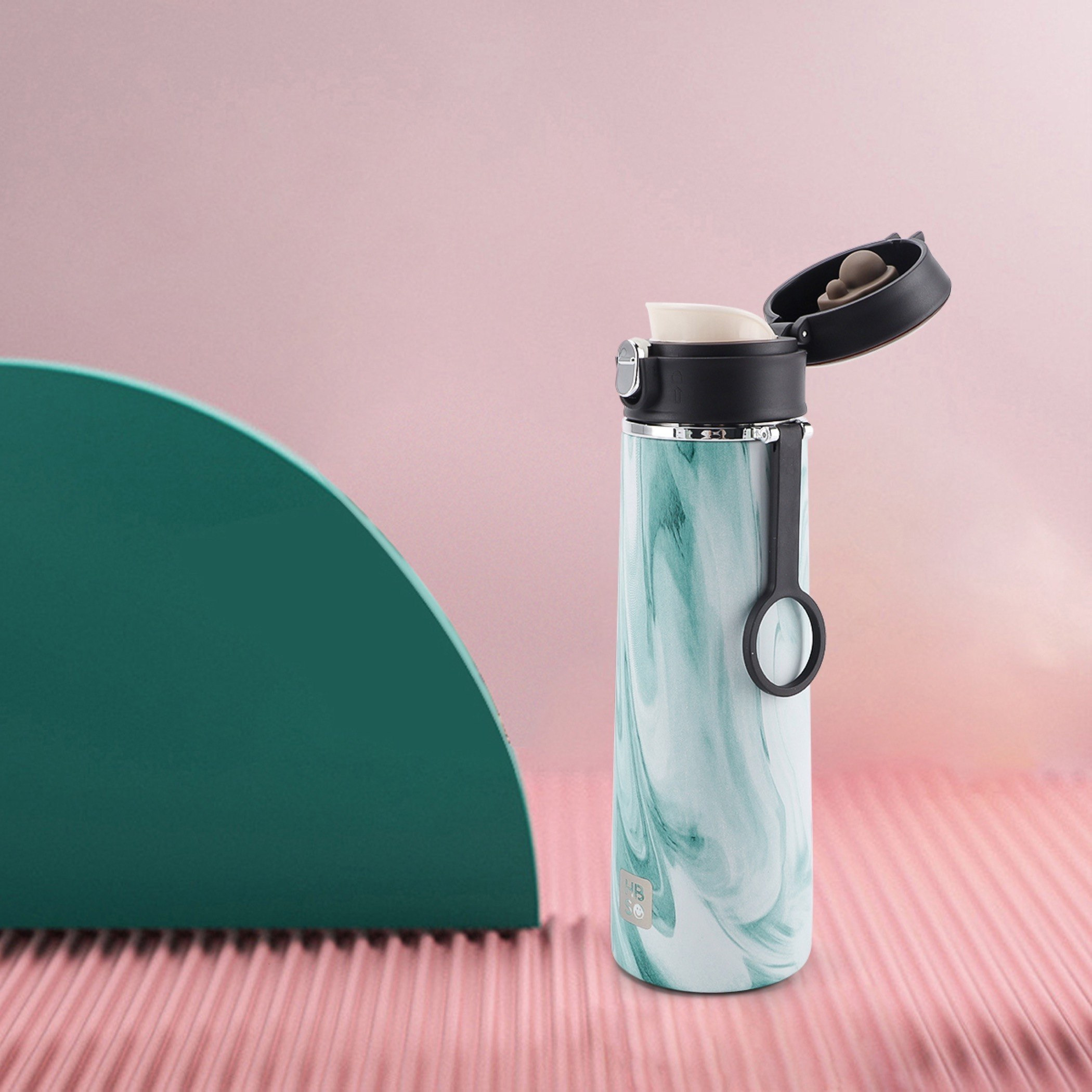 HBSO Aqua Marble One Click Flask - 420 ml-hbxhomeware-hbxkitchen-image-6