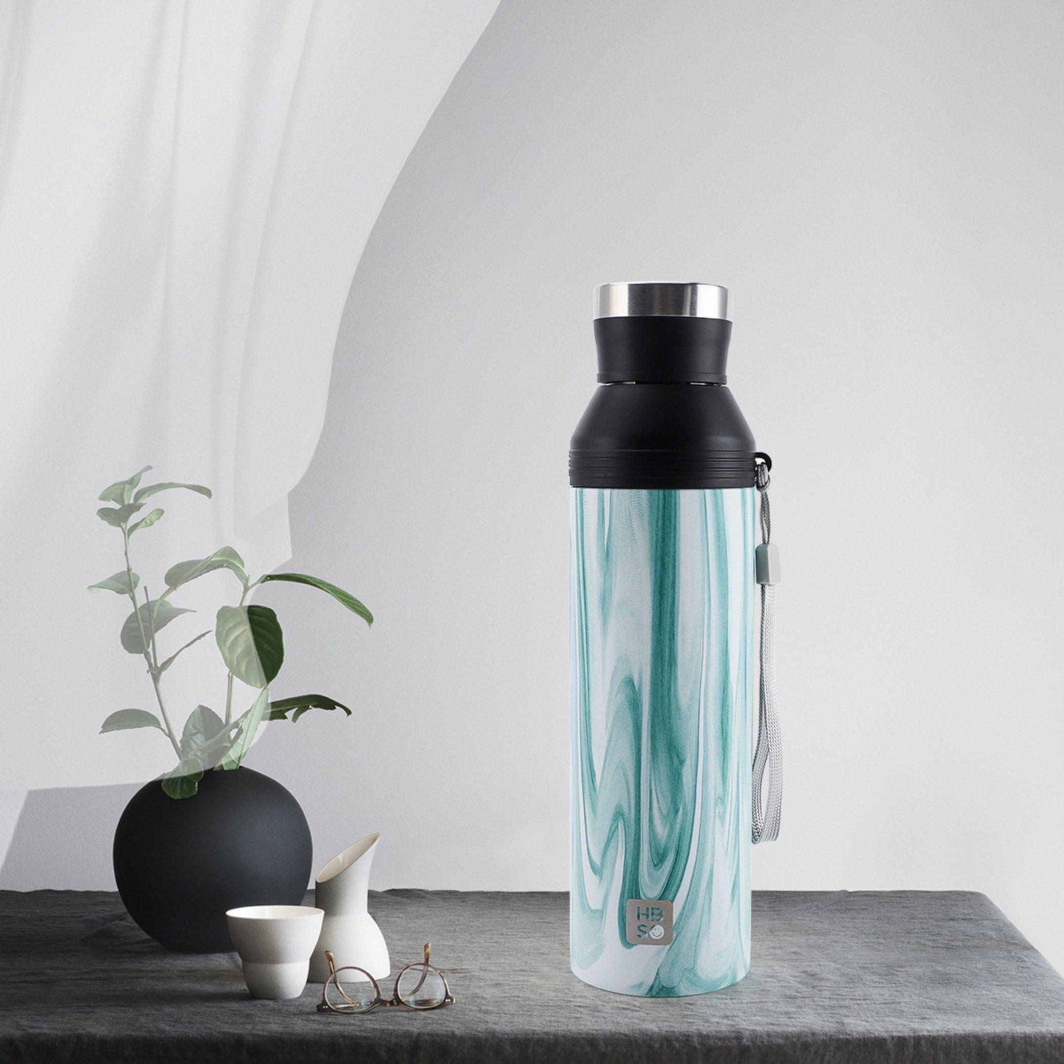 ترمس رخام مع حزام أكوا من إتش بي إس أو - 500 مل-hbxhomeware-hbxkitchen-image-2