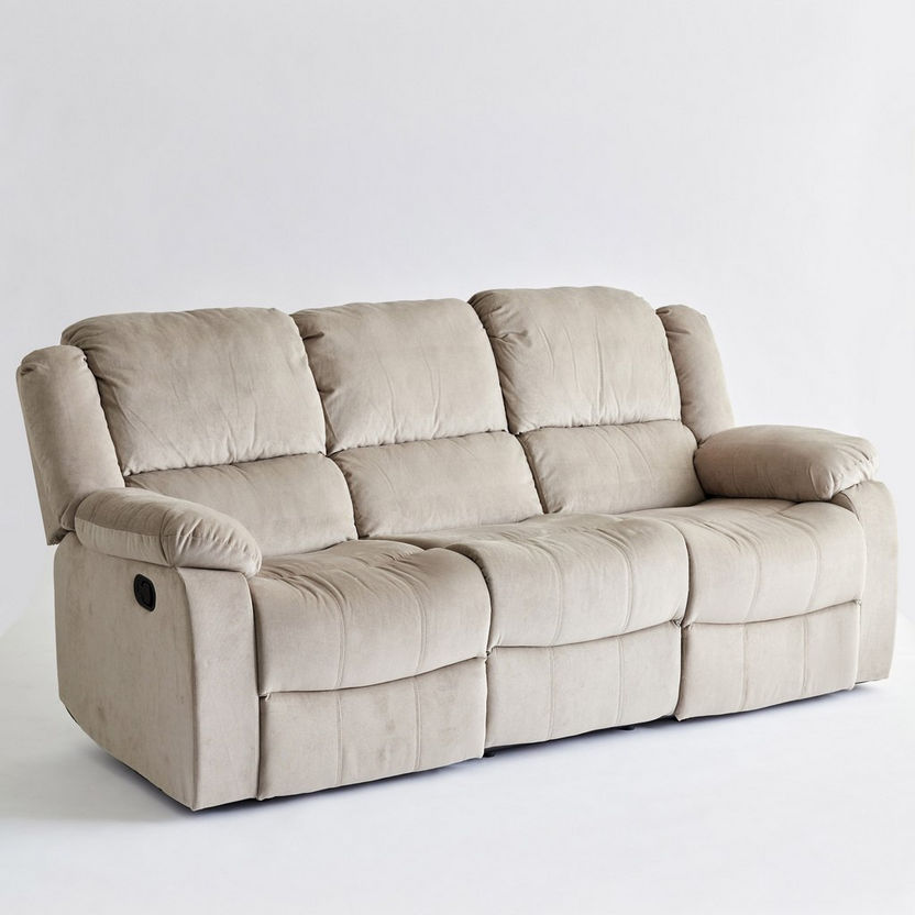 Jasper 3-Seater Fabric Recliner Sofa-Recliner Sofas-image-9