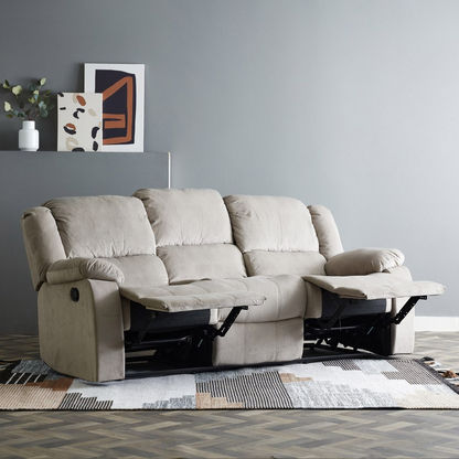 Jasper 3-Seater Fabric Recliner Sofa