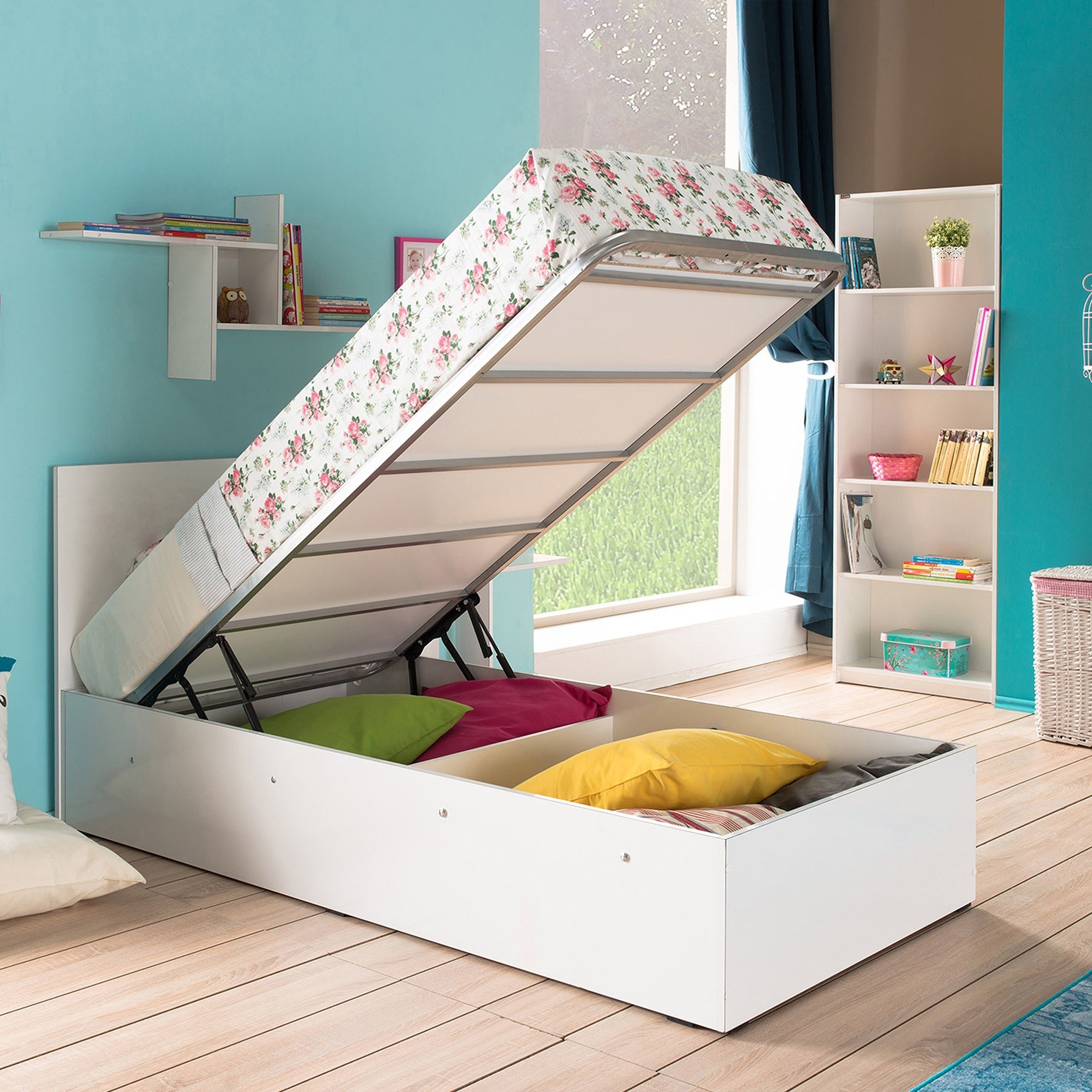 سرير فردي عالي اللمعان - إيفا من موڤو - 90x190 سم-hbxfurniture-bedsandbedsets-beds-single-image-2