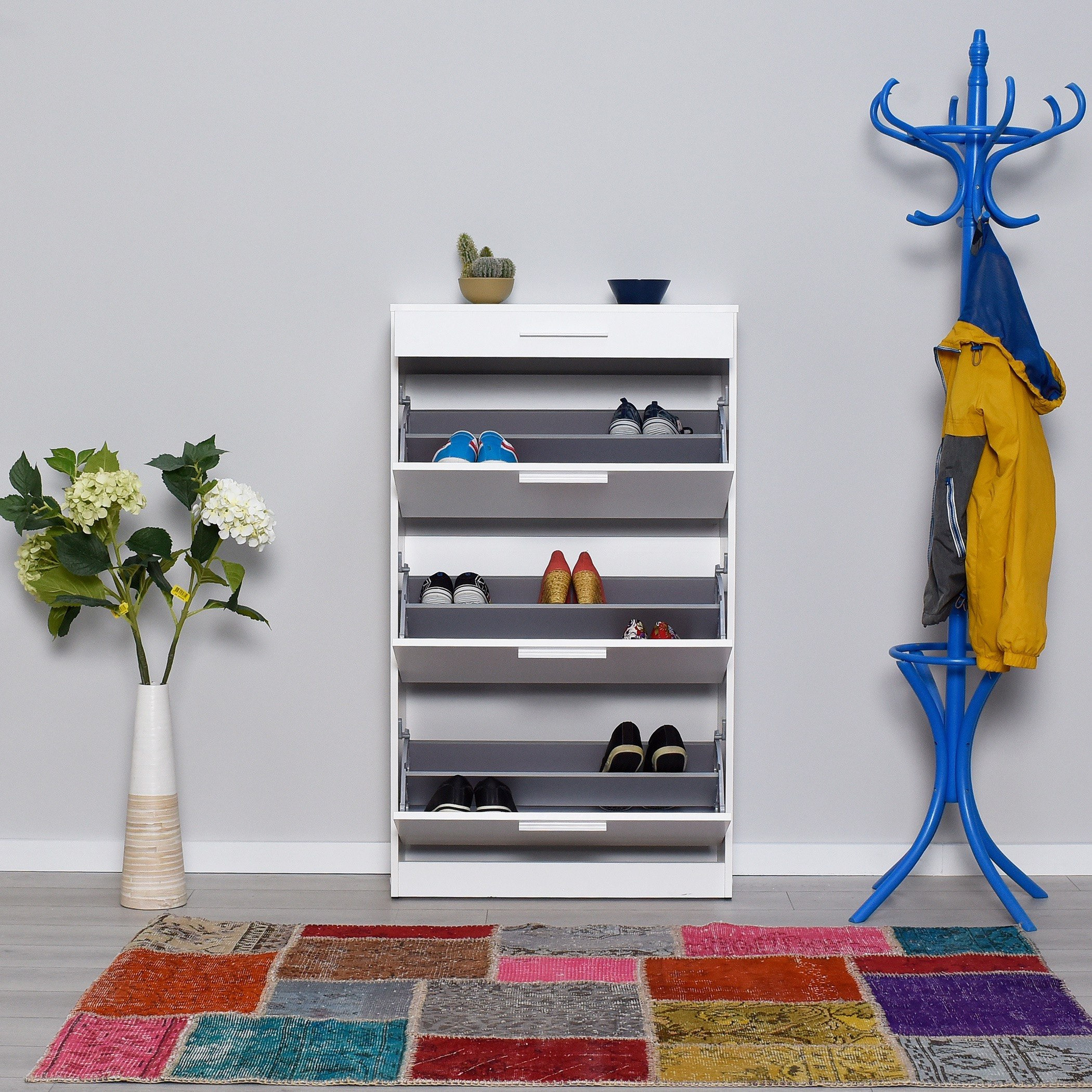 خزانة أحذية لـ 21 زوج بـ3 أبواب ودرج من بودروم-hbxbedroom-shoecabinetsandracks-image-3