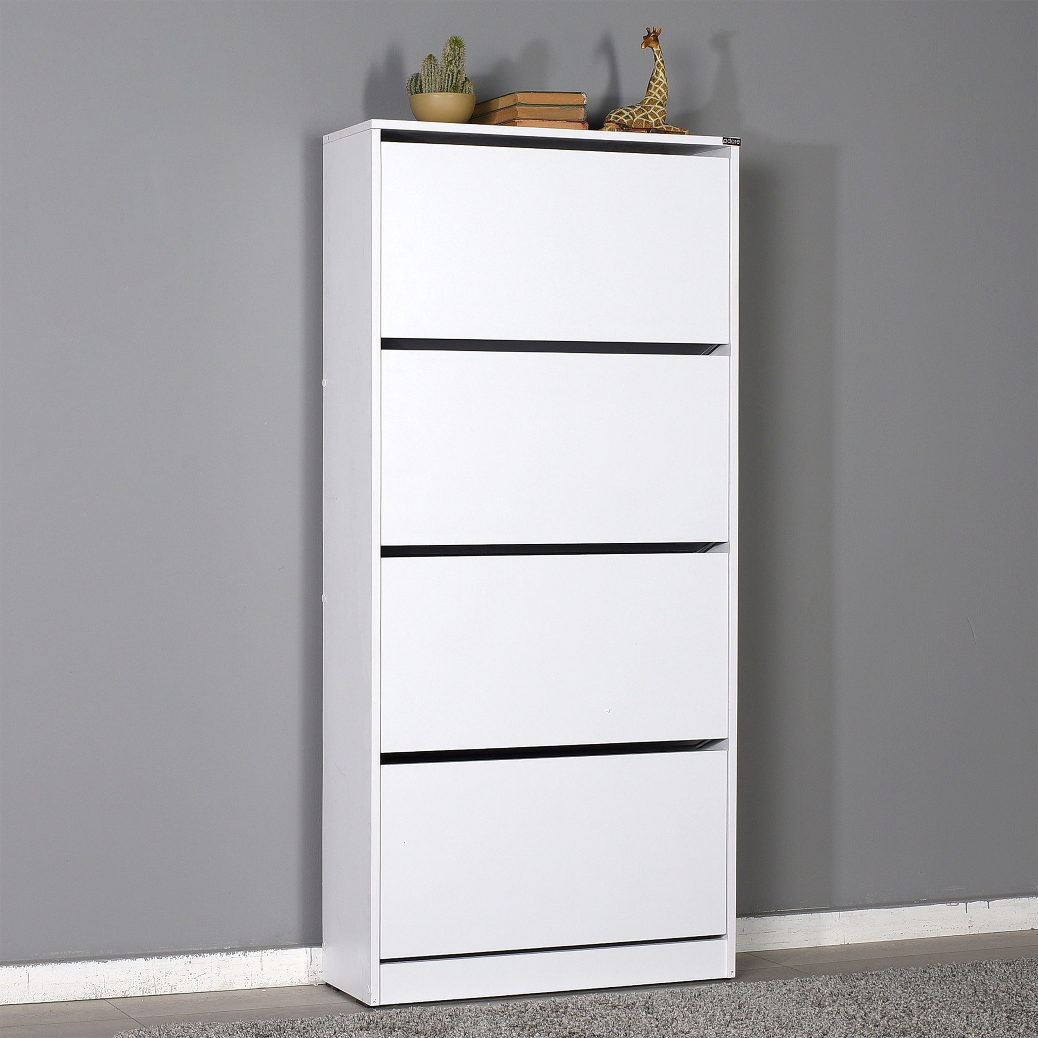 خزانة أحذية بـ4 أبواب لـ24 زوجا من بودروم-hbxbedroom-shoecabinetsandracks-image-1