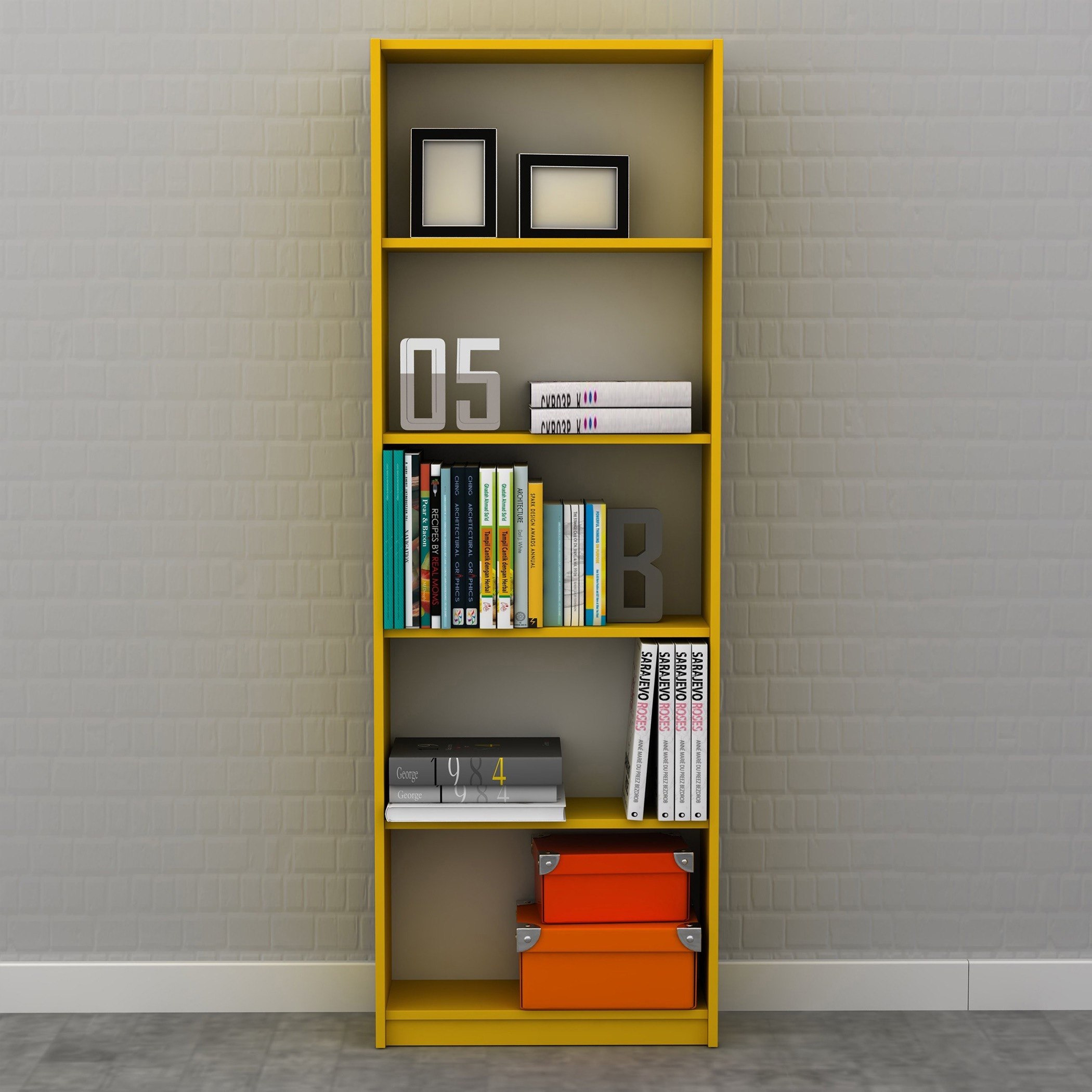 Sunny 5-Tier Bookcase-hbxfurniture-office-bookcases-image-2