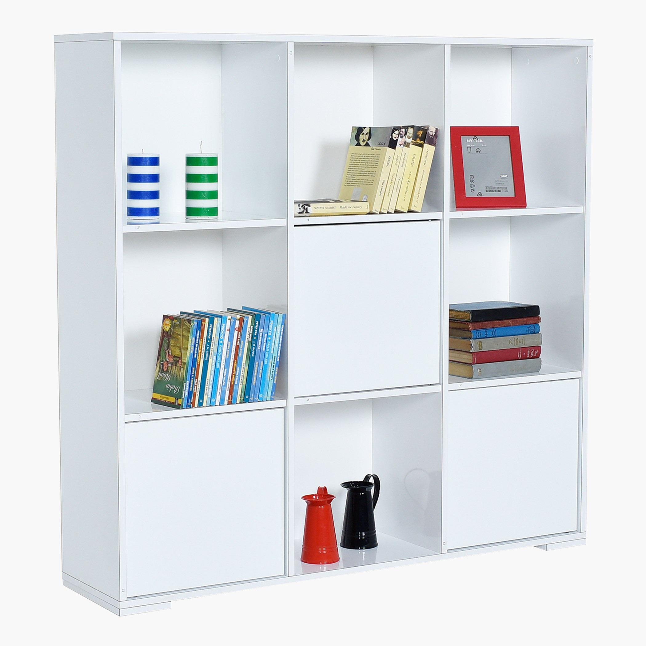 خزانة كتب بـ3 أبواب من إيفا-hbxfurniture-office-bookcases-image-4