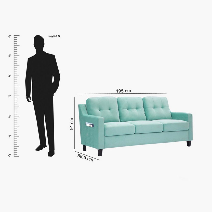 Cooper 3-Seater Fabric Sofa-Sofas-image-9
