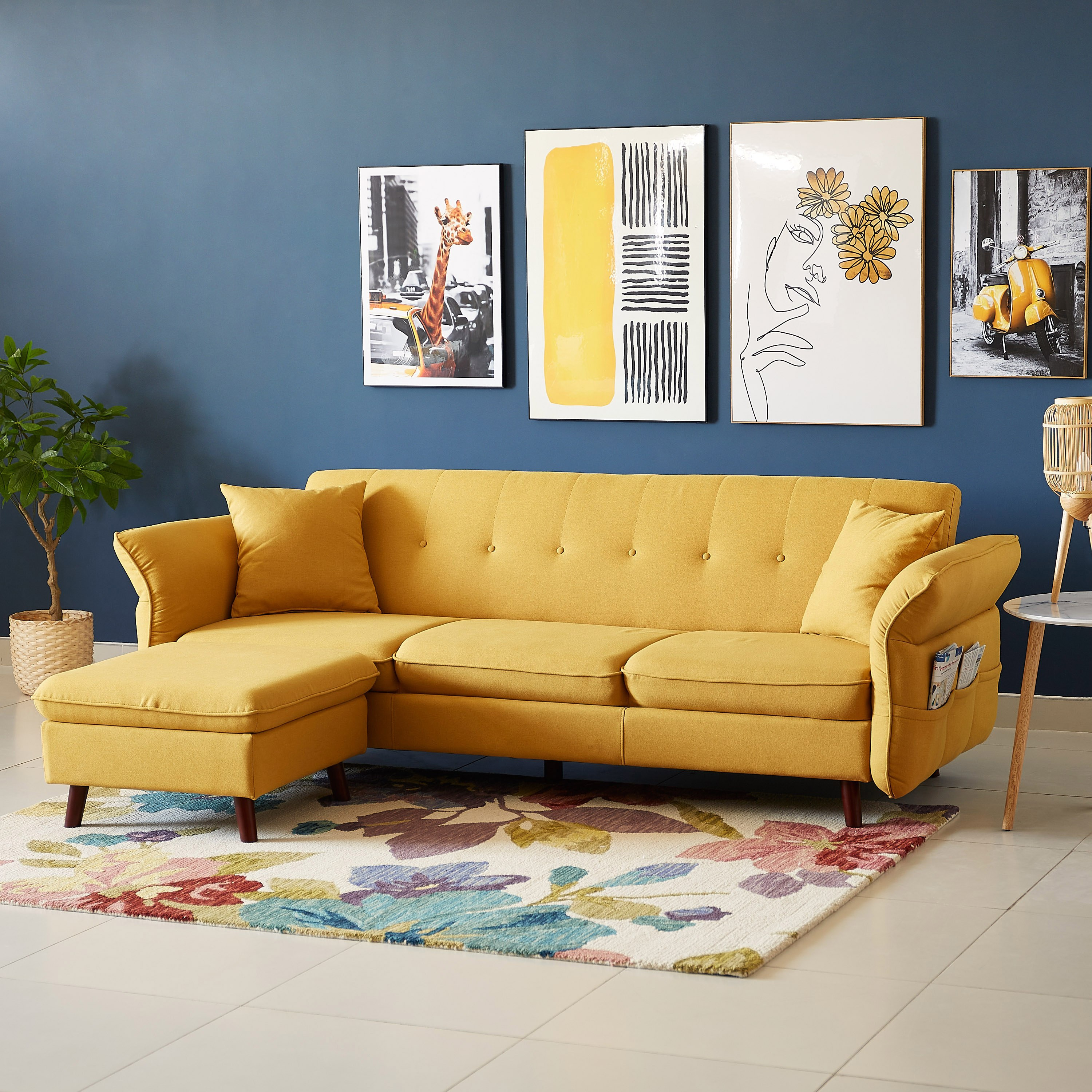 كنبة ركنية سرير بمواجهة يمين يسار مع وسادتين من ستايسي-hbxfurniture-livingroom-sofasandsofasets-image-1
